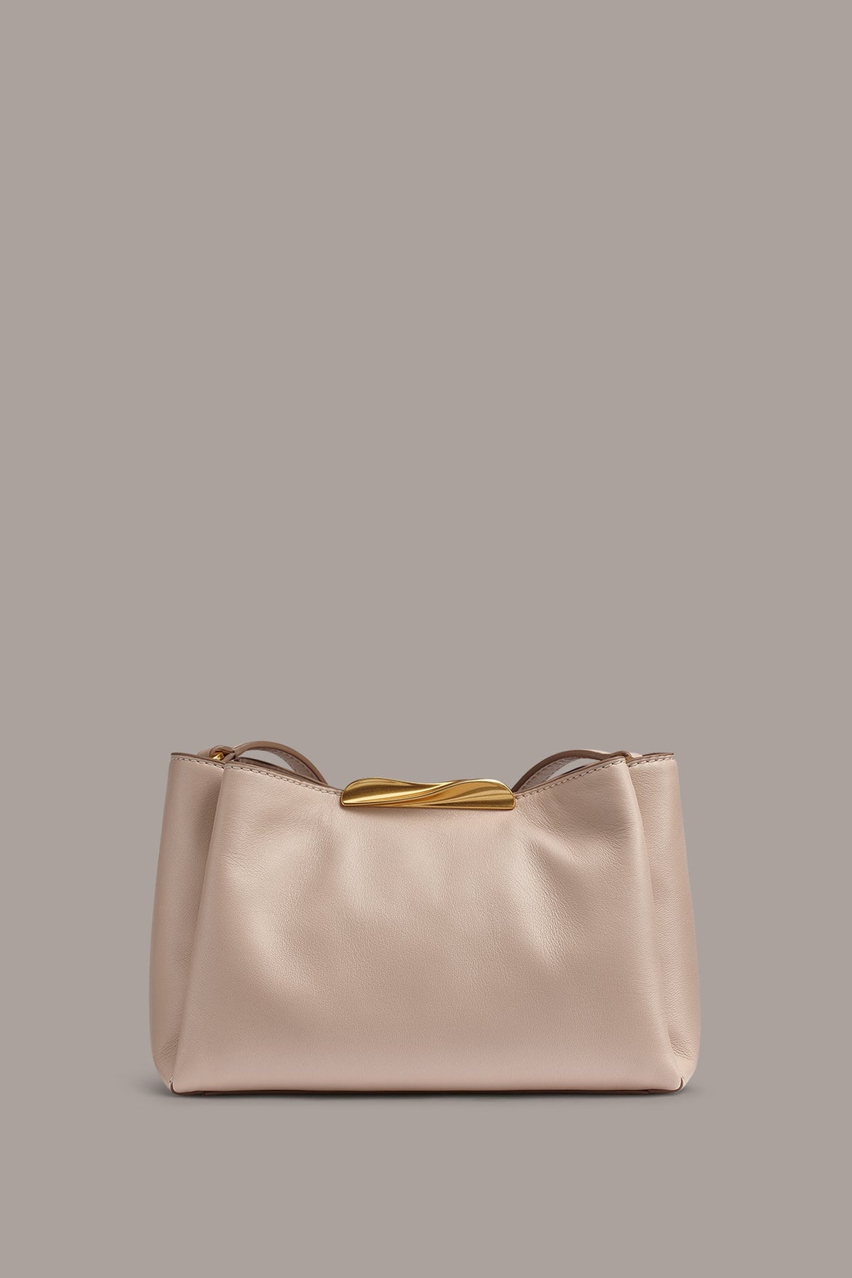 POPLIN LEATHER CROSSBODY BAG