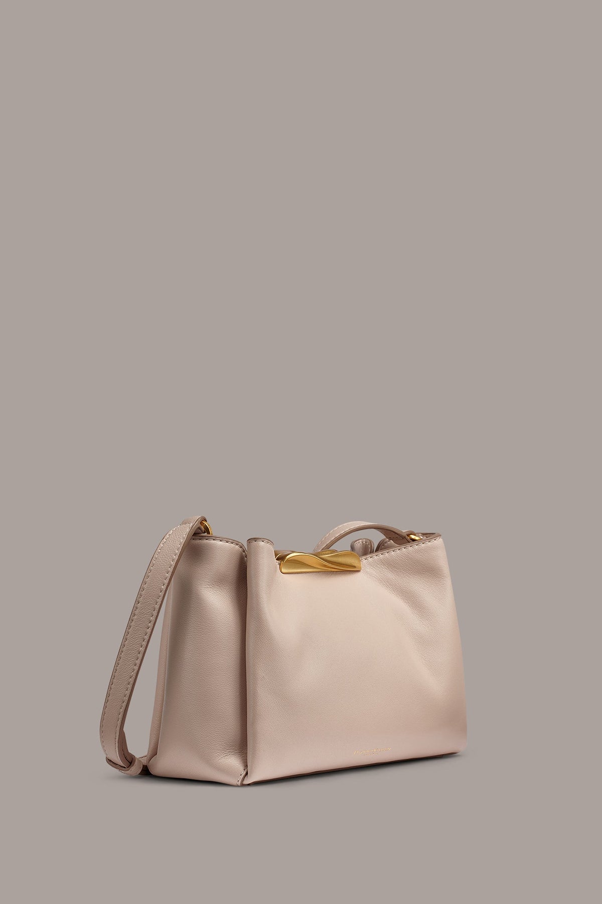 POPLIN LEATHER CROSSBODY BAG
