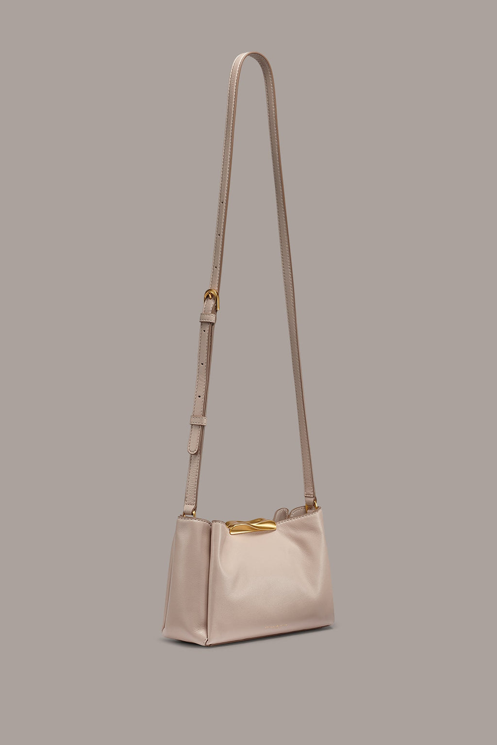 POPLIN LEATHER CROSSBODY BAG