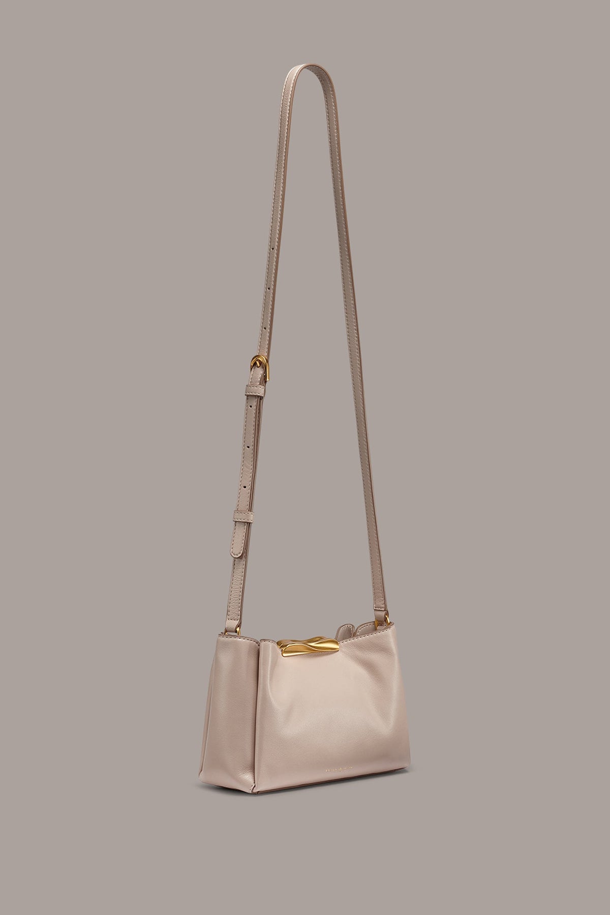 POPLIN LEATHER CROSSBODY BAG