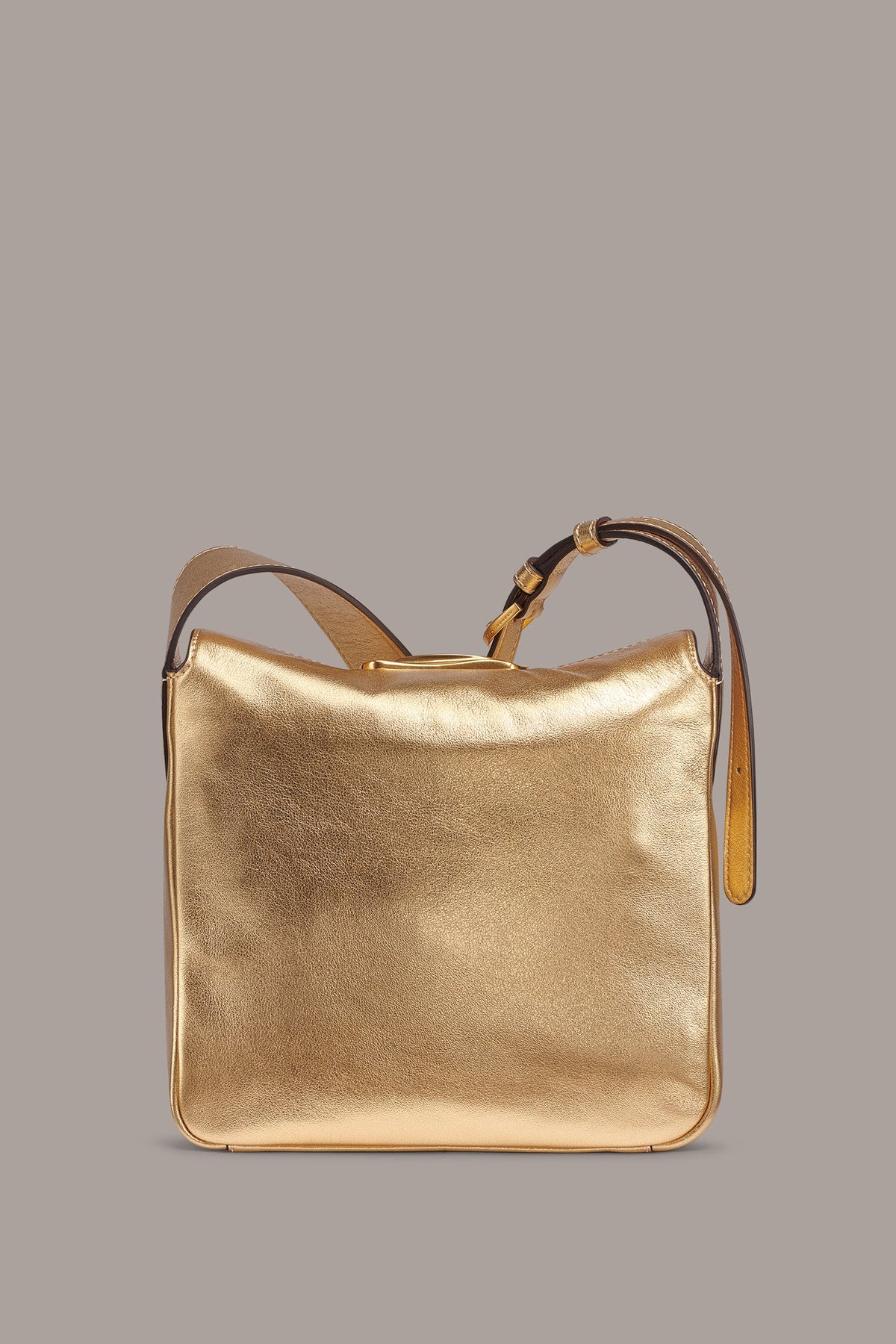 AMAGANSETT METALLIC LEATHER CROSSBODY BAG
