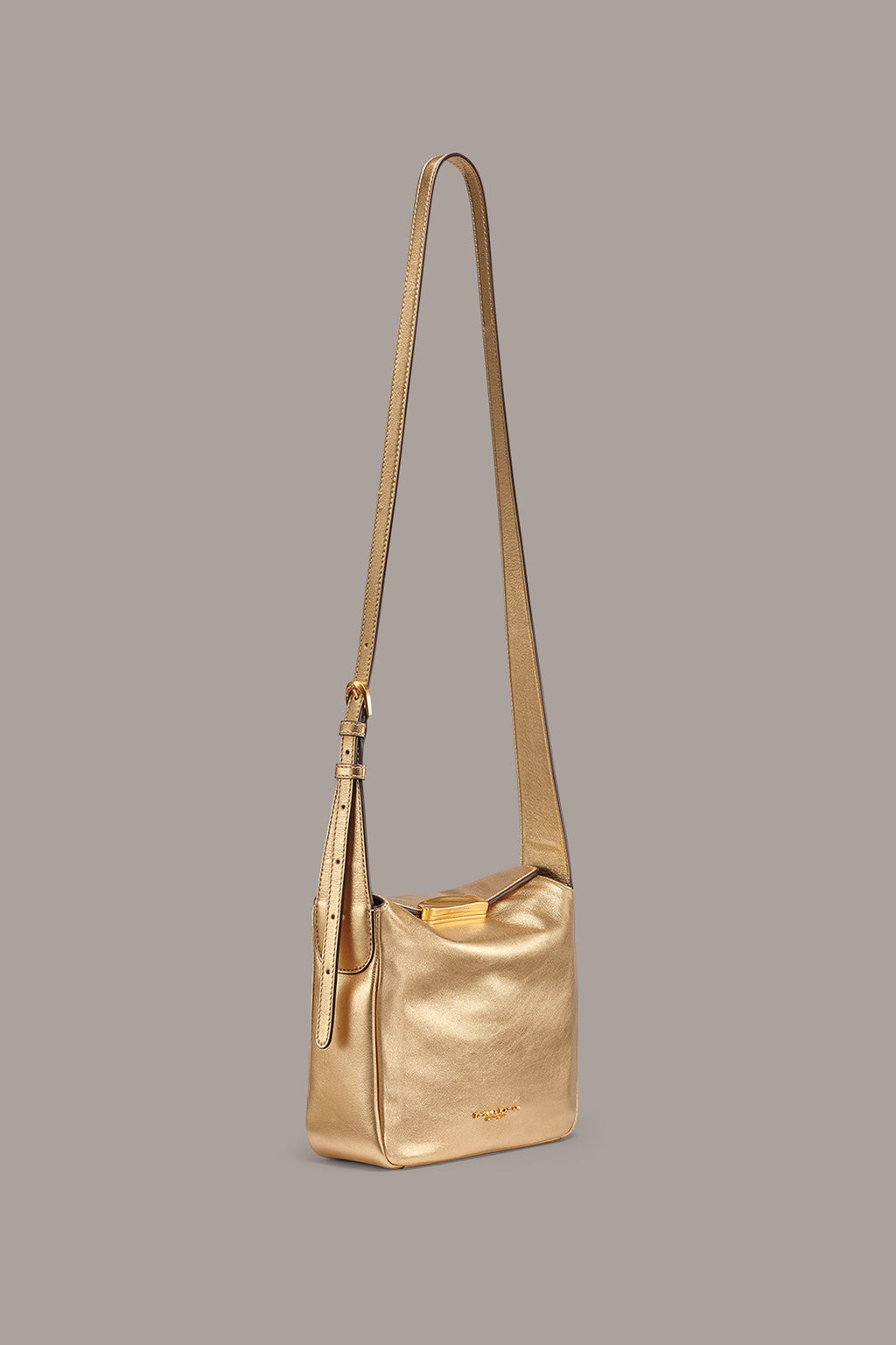 AMAGANSETT METALLIC LEATHER CROSSBODY BAG
