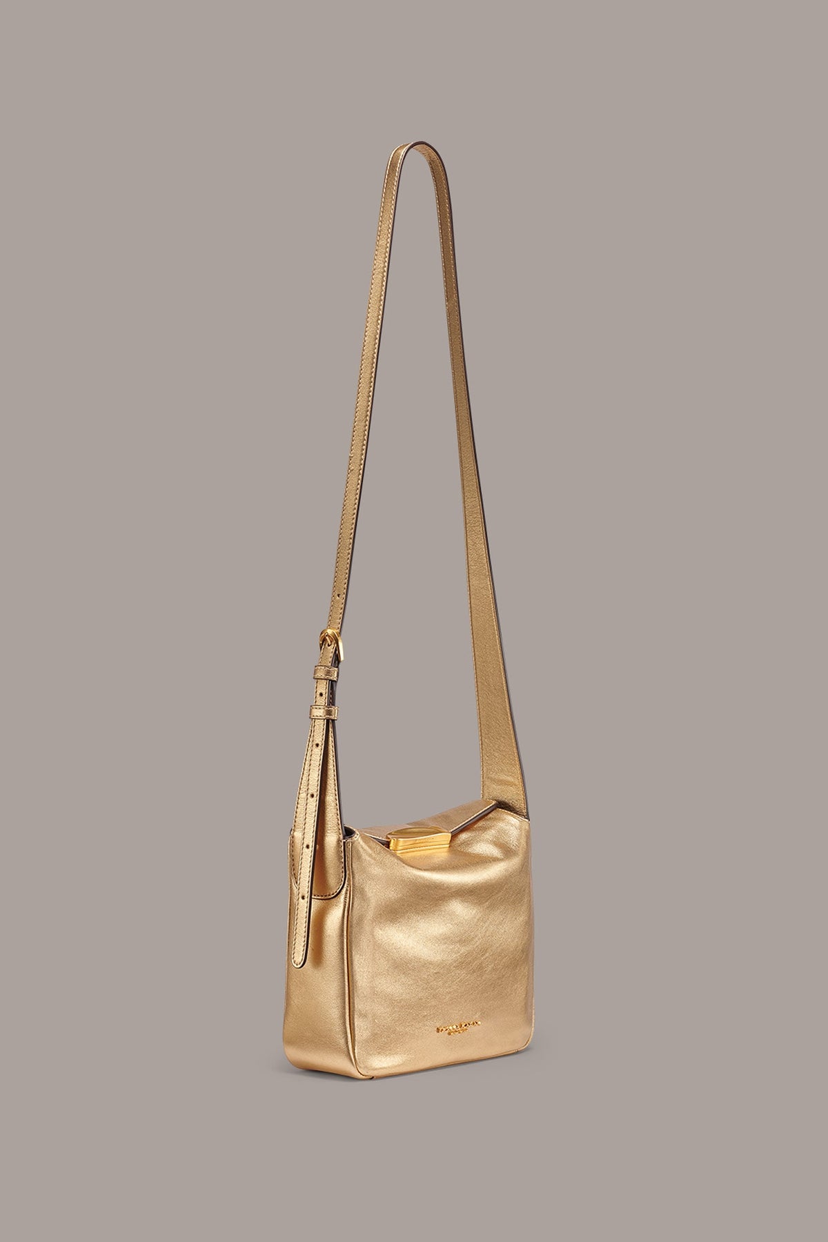 AMAGANSETT METALLIC LEATHER CROSSBODY BAG