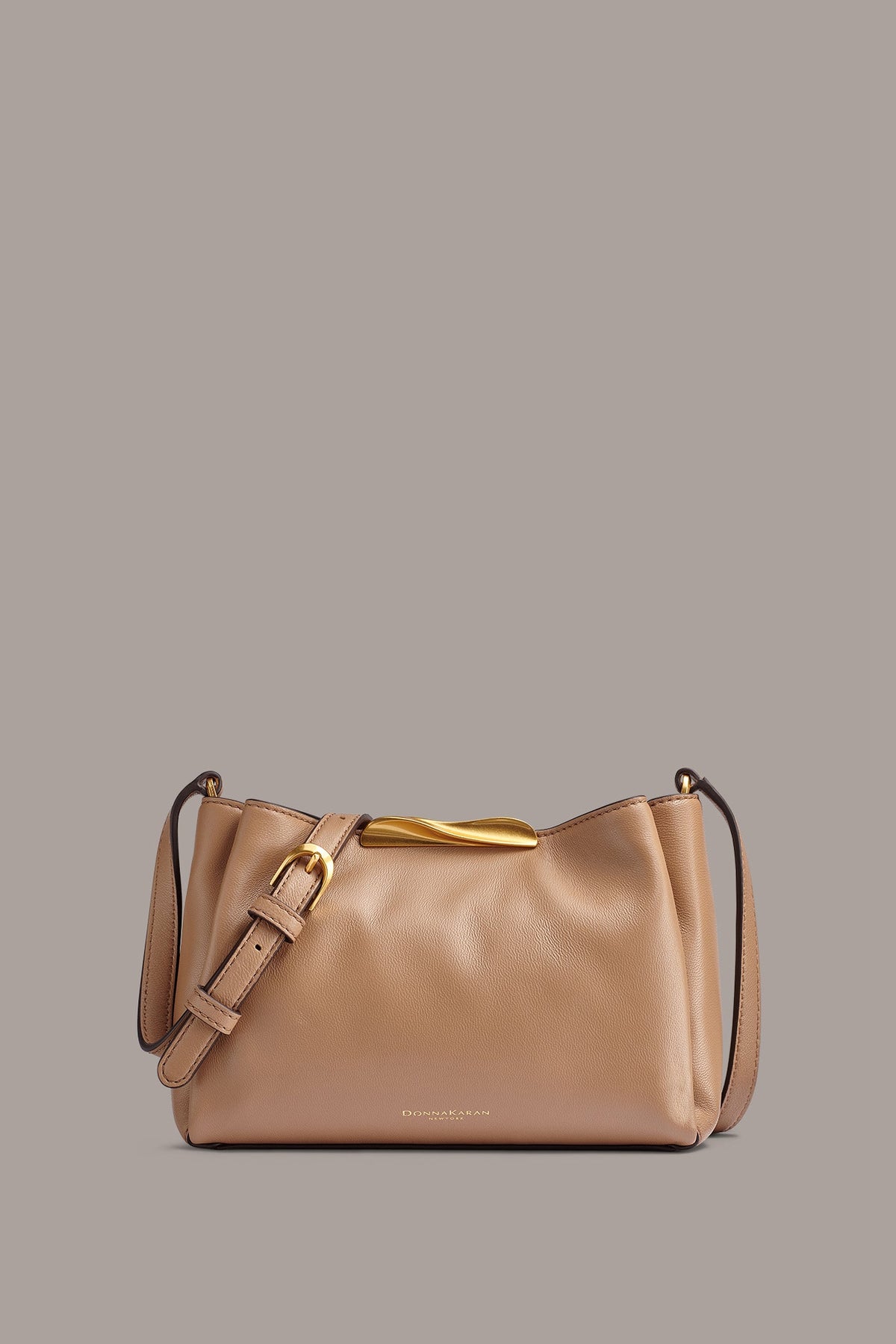 POPLIN LEATHER CROSSBODY BAG