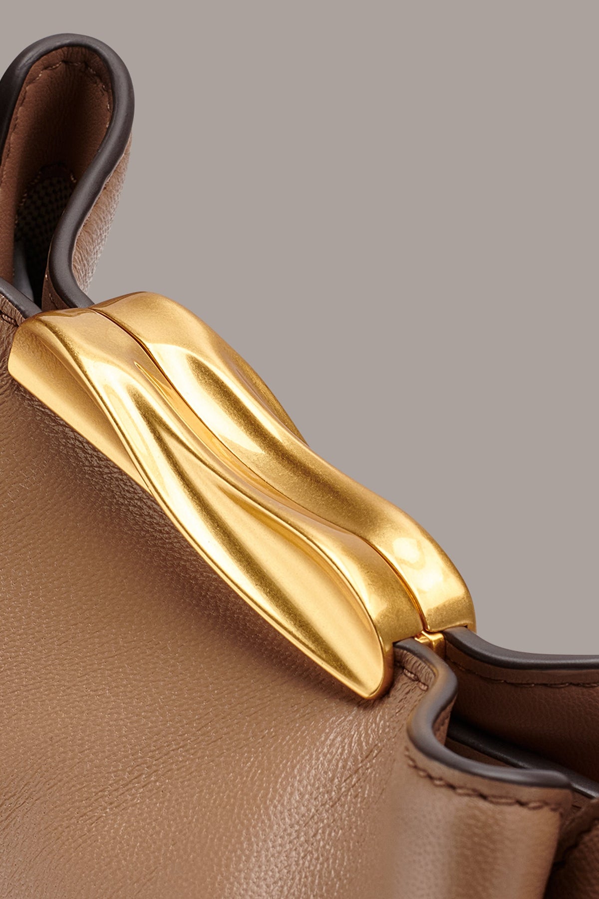 POPLIN LEATHER CROSSBODY BAG
