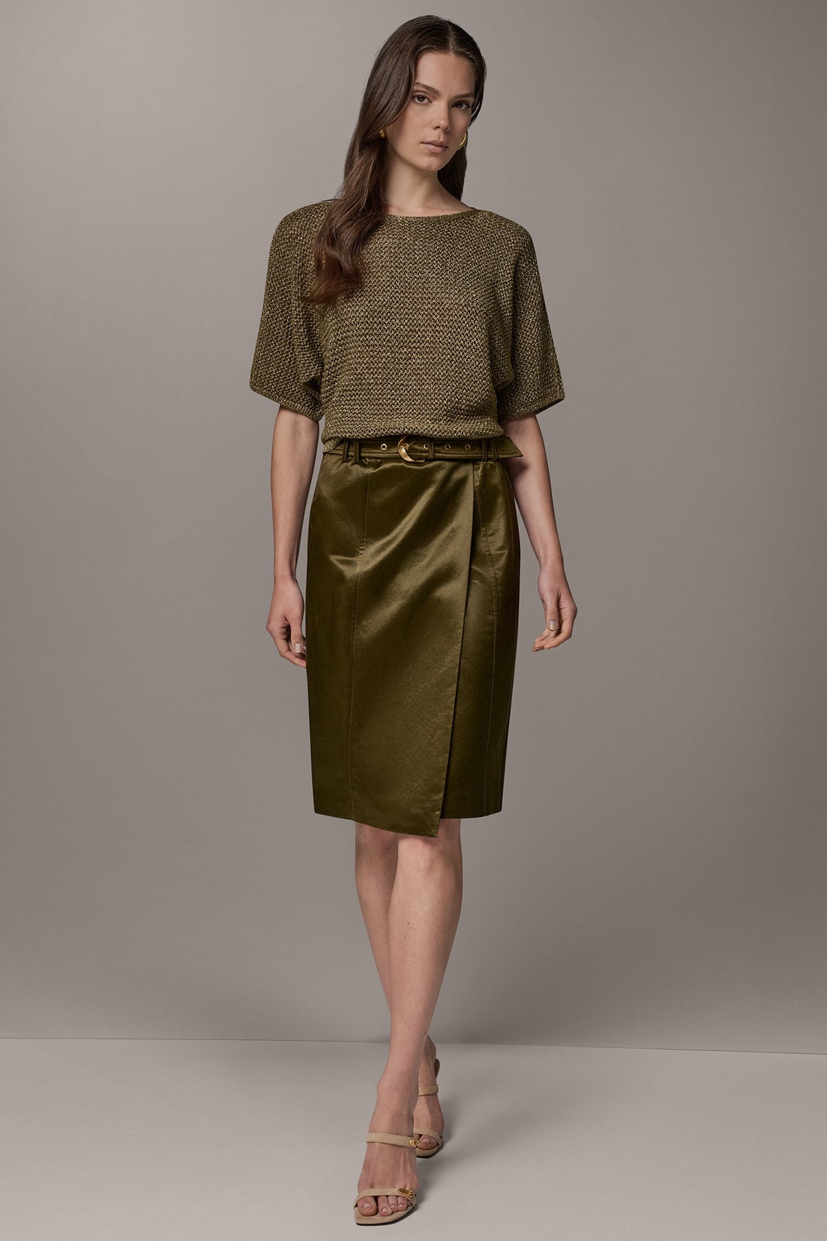 WRAP EFFECT CARGO SKIRT