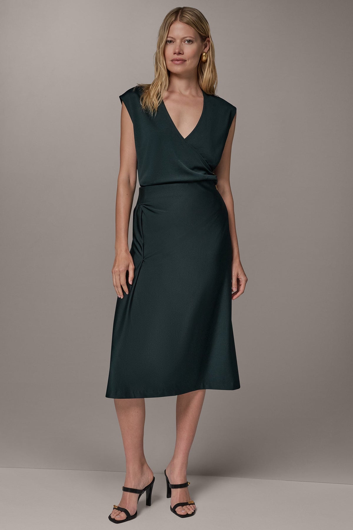 MIDI TWIST PENCIL SKIRT