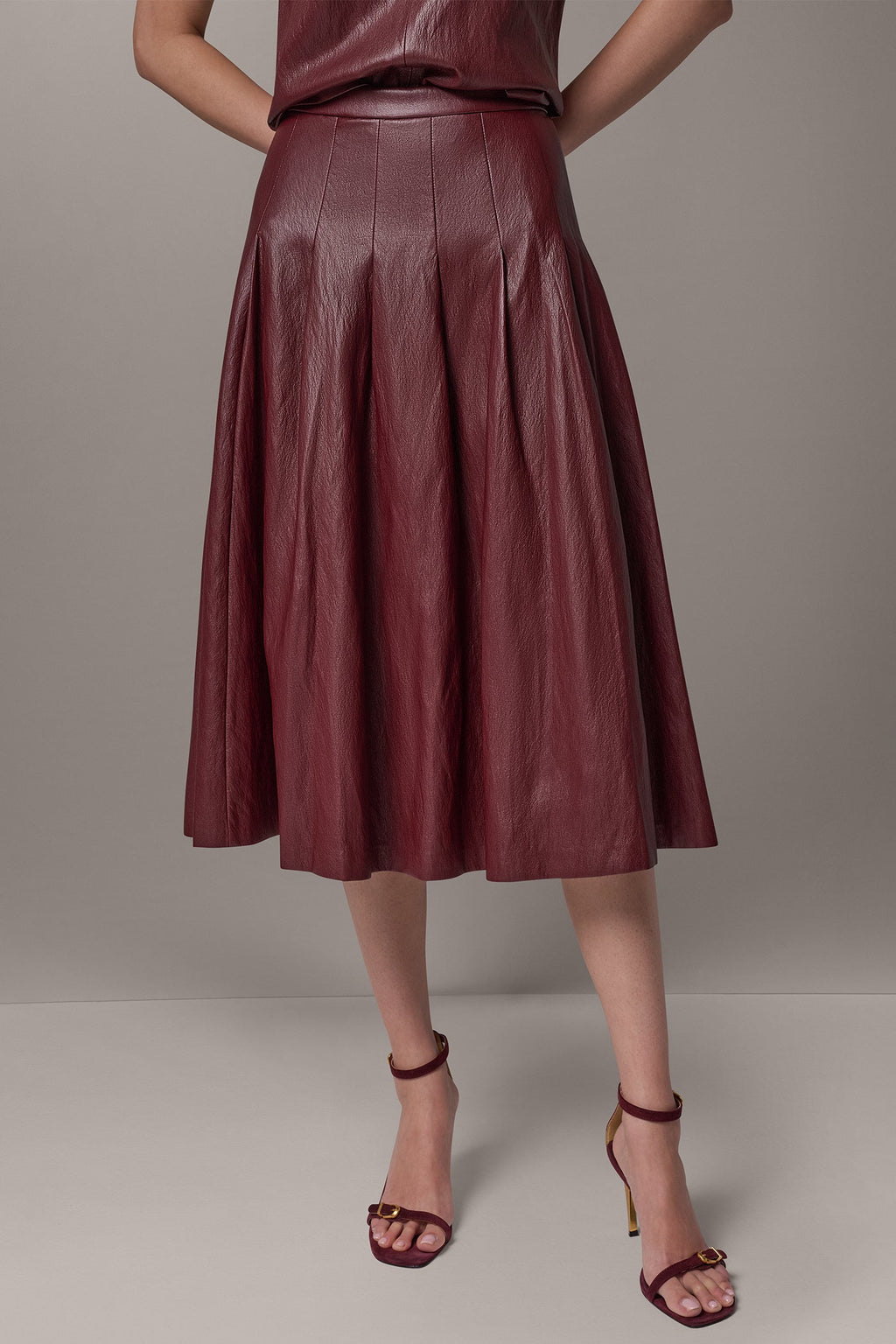 MIDI A-LINE SKIRT