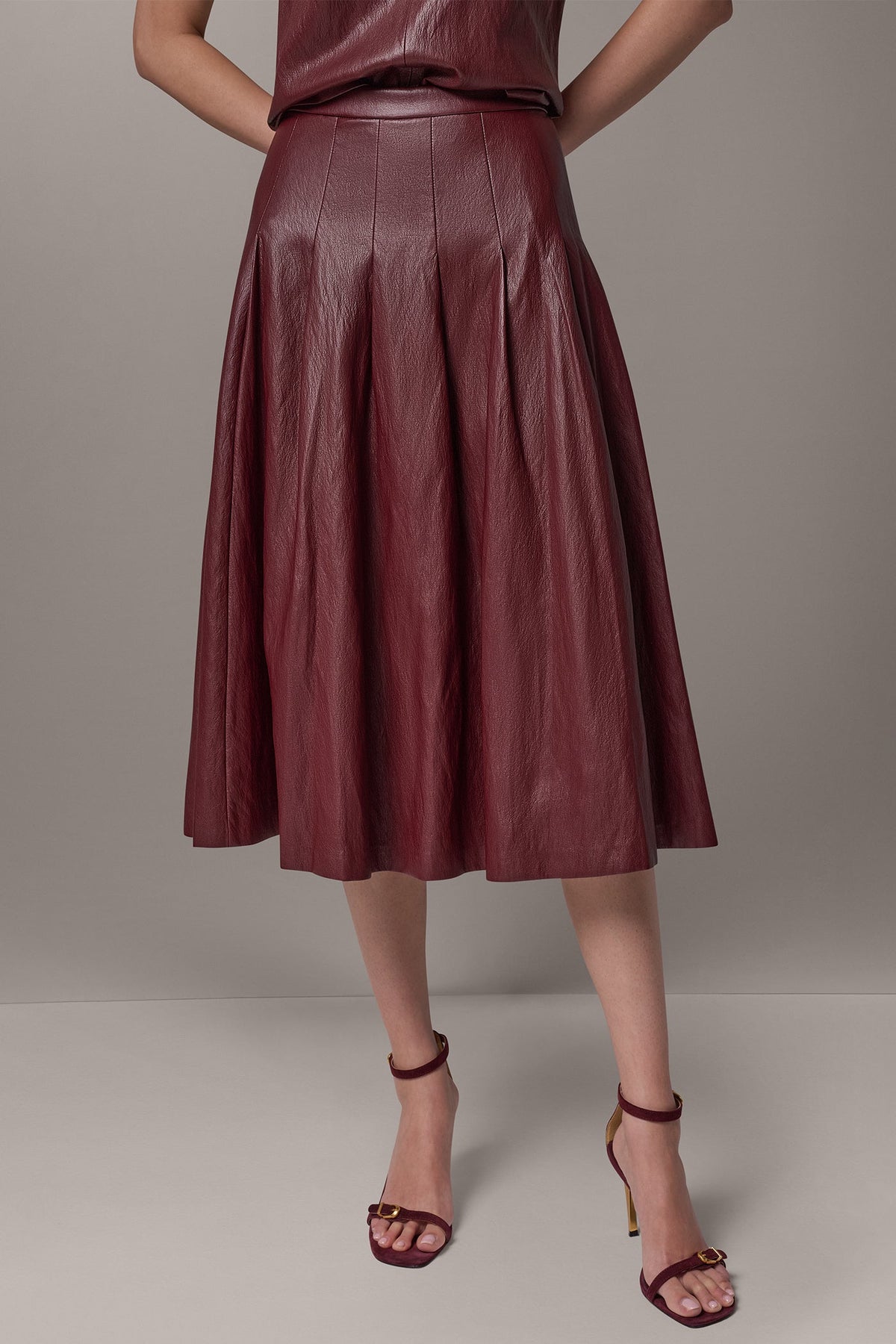 MIDI A-LINE SKIRT