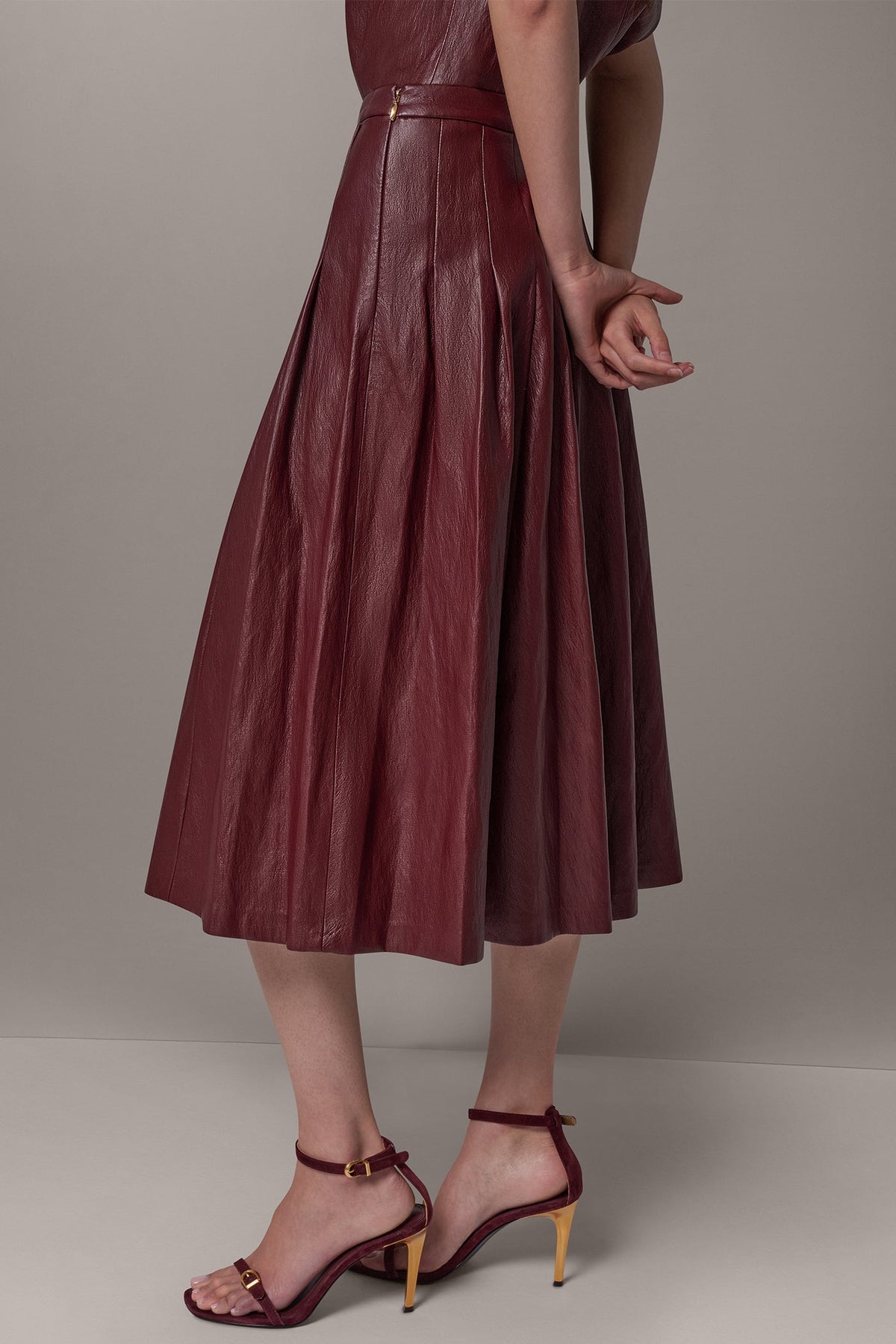 MIDI A-LINE SKIRT