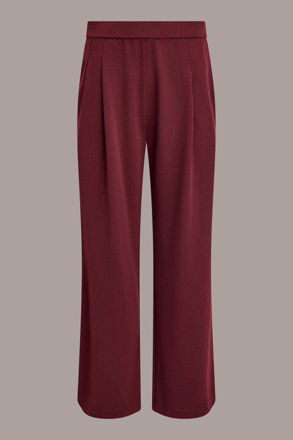 MID-RISE CRINKLE SATIN WIDE-LEG PANT