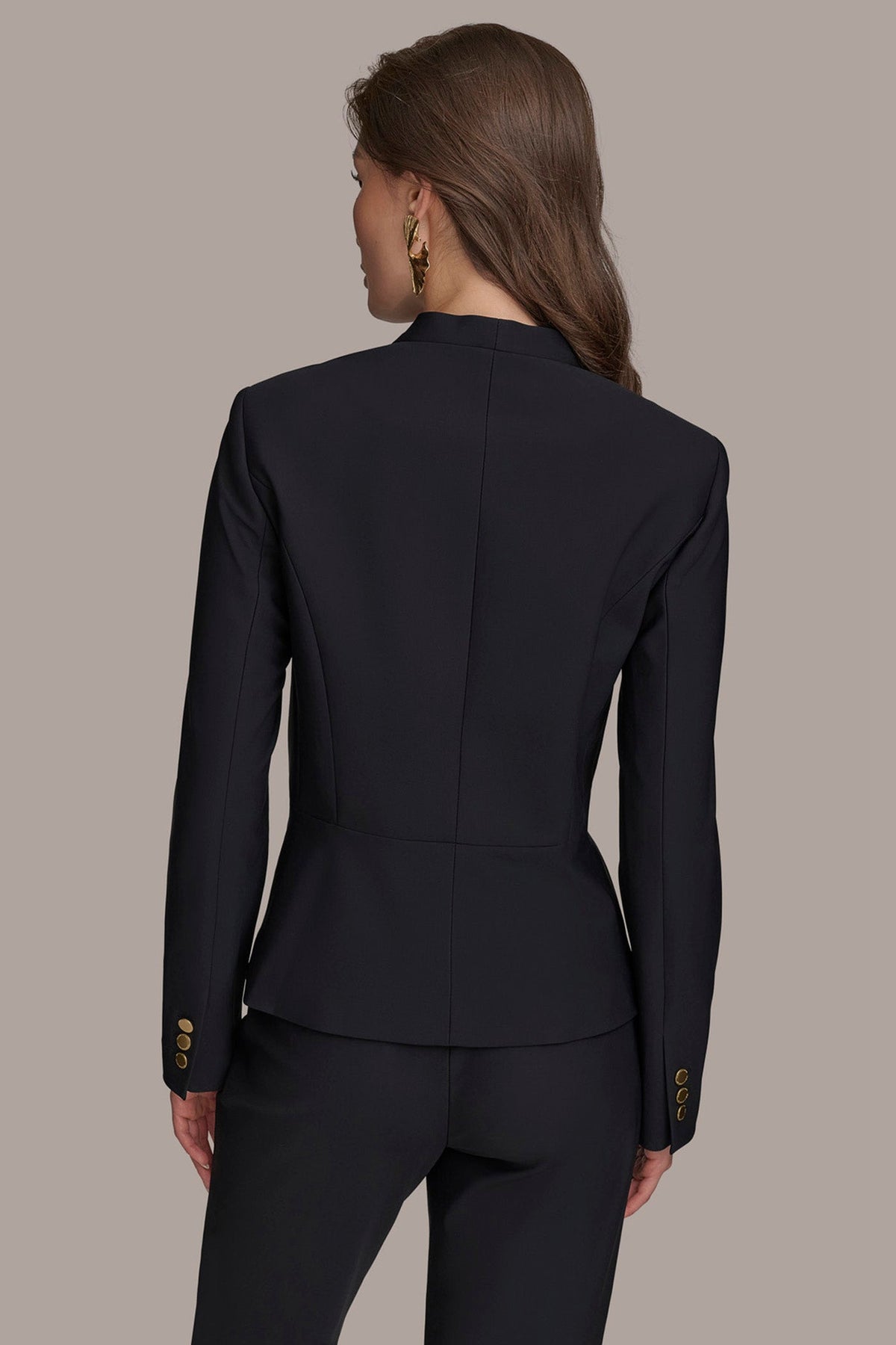 WRAP EFFECT MIXED MEDIA JACKET