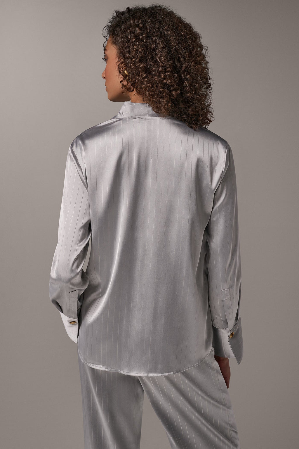 SATIN TIE FRONT WRAP TOP