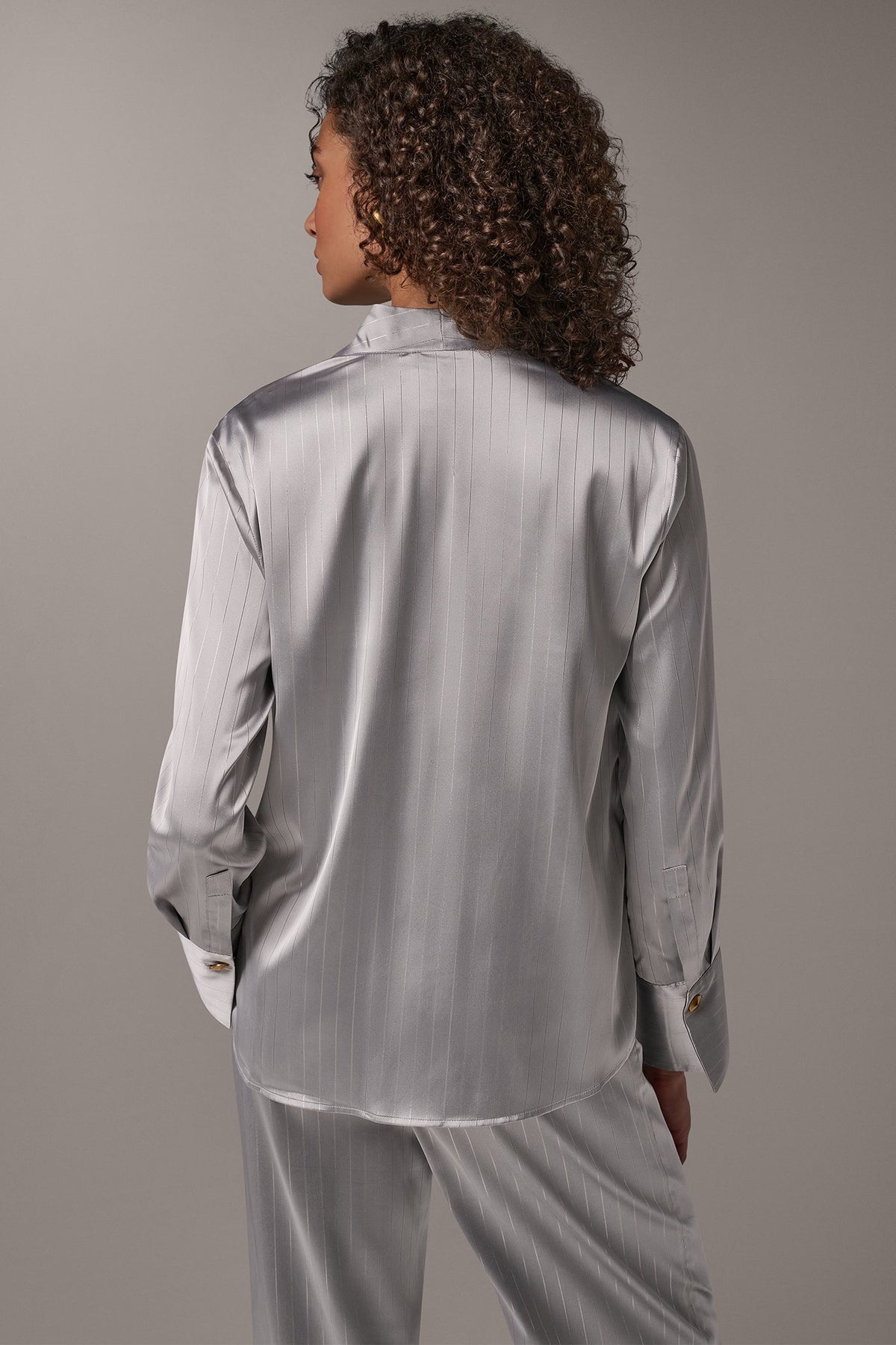 SATIN TIE FRONT WRAP TOP