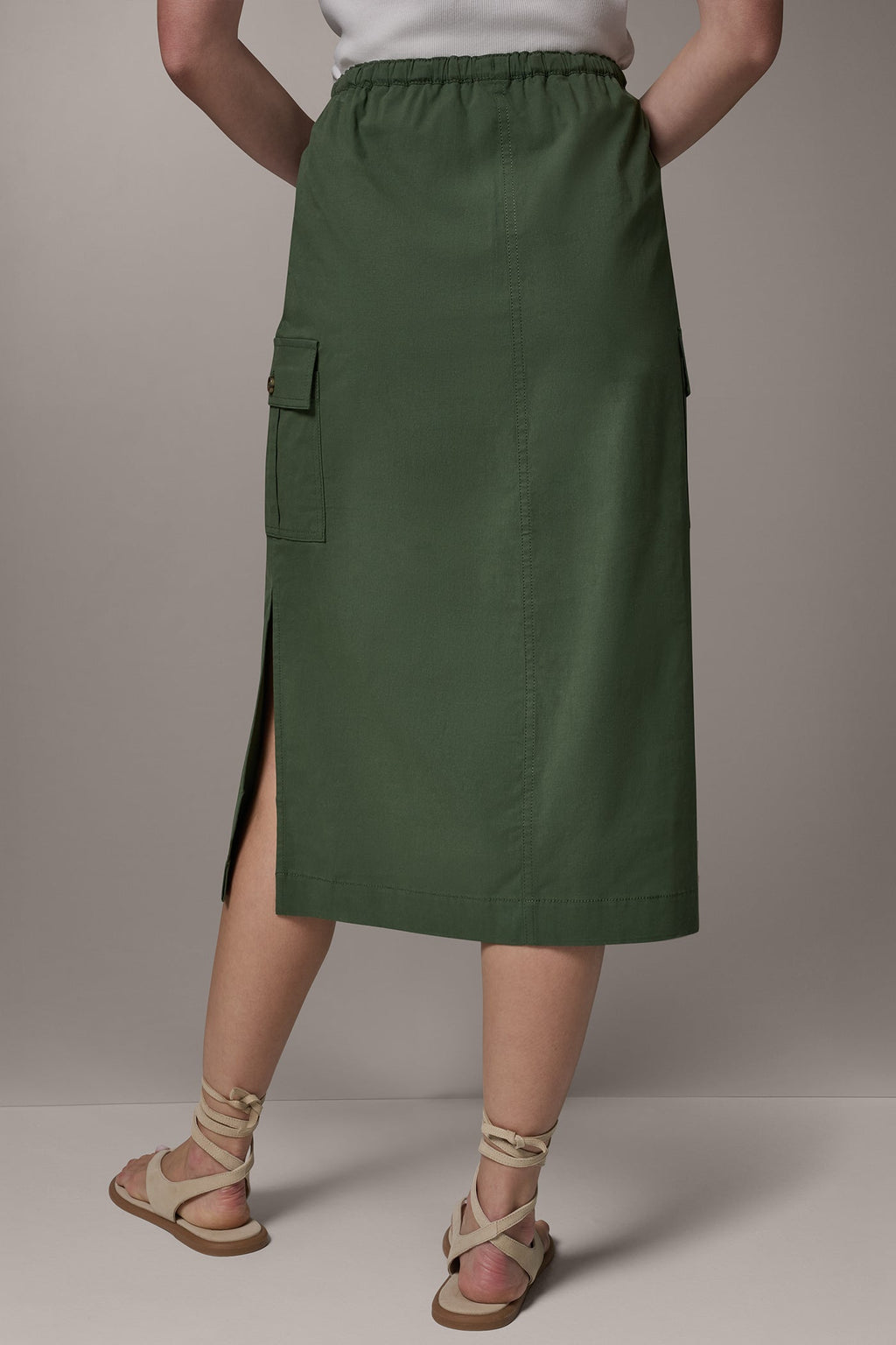 MIDI CARGO PENCIL SKIRT