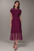 ILLUSION NECK MIDI DRESS