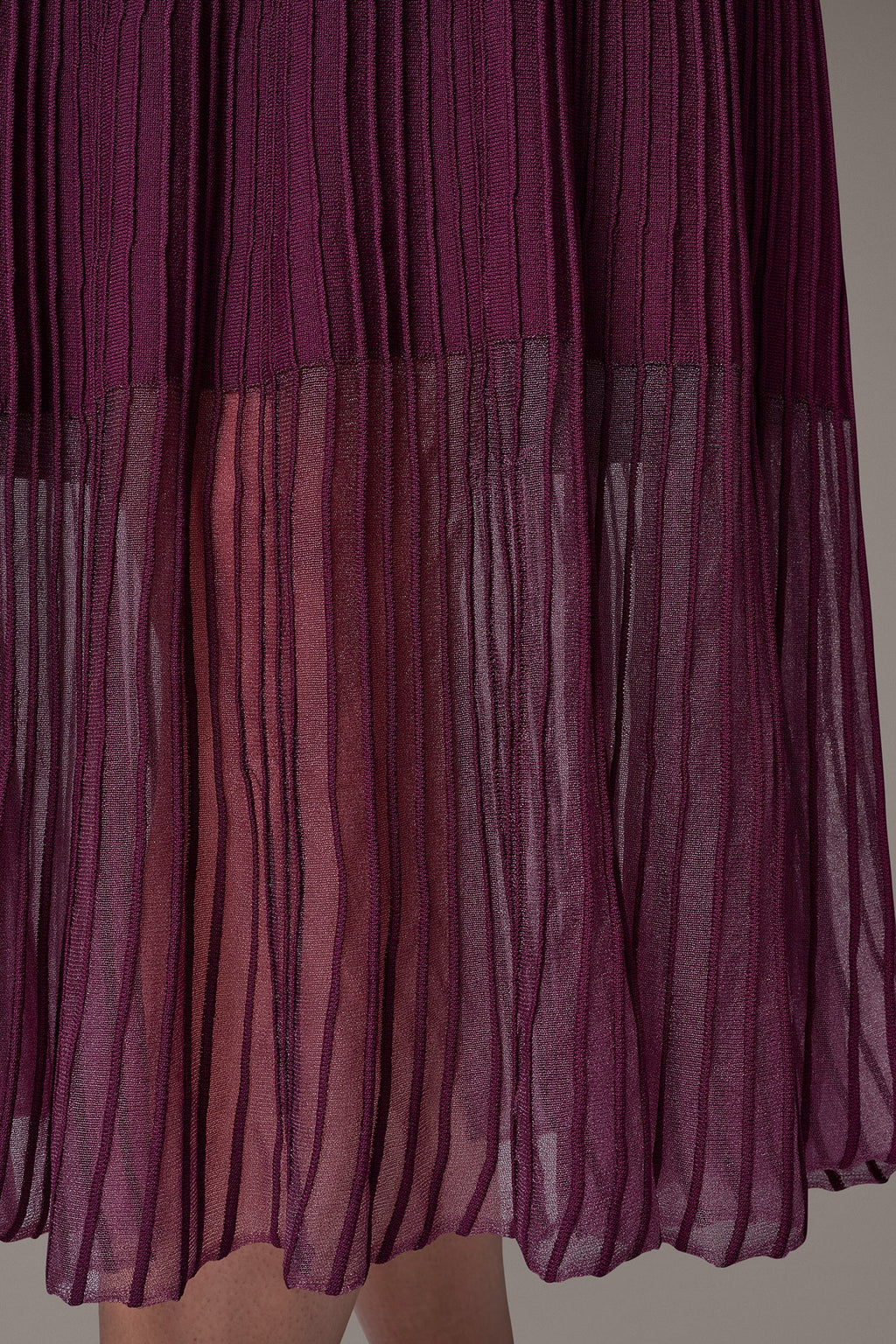 ILLUSION NECK MIDI DRESS