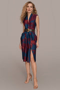 BELTED GATHERED SHEATH