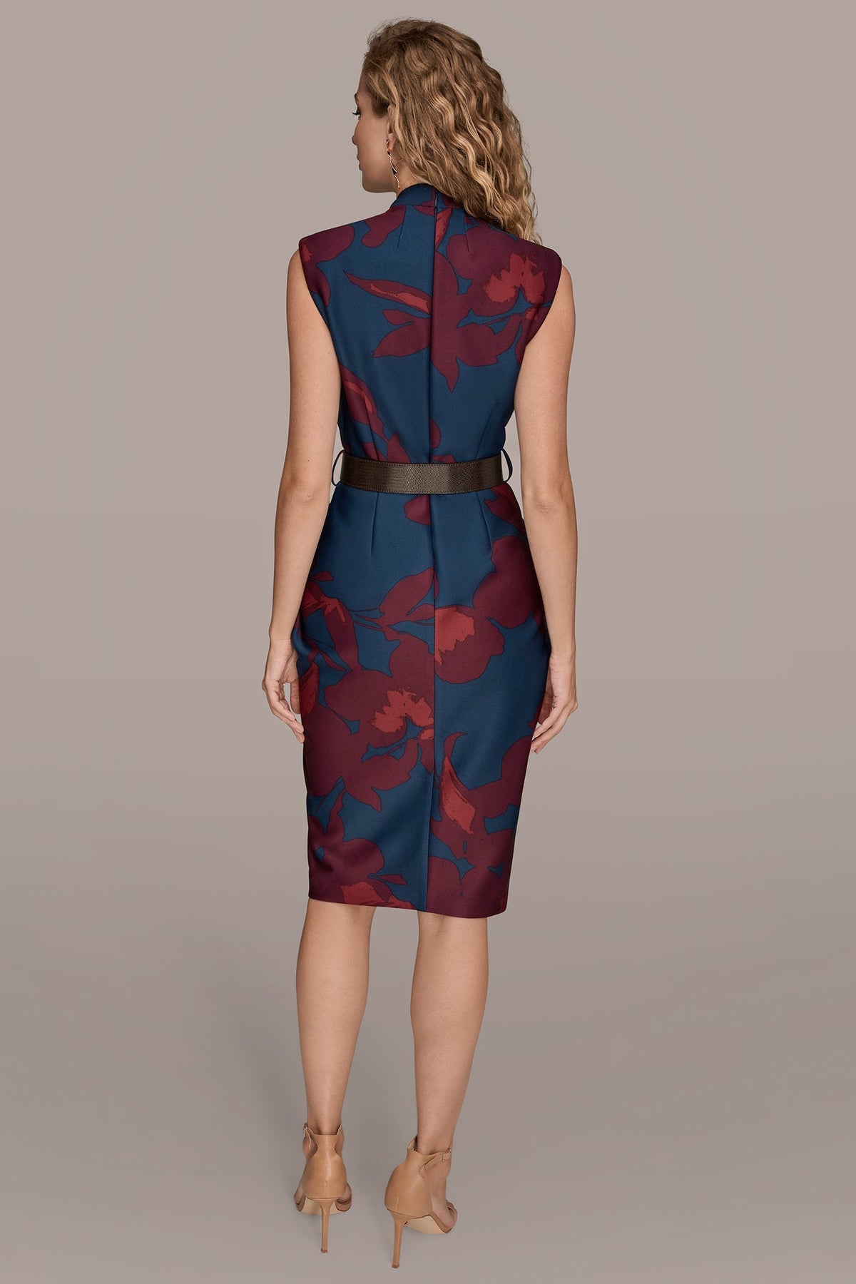 BELTED GATHERED SHEATH