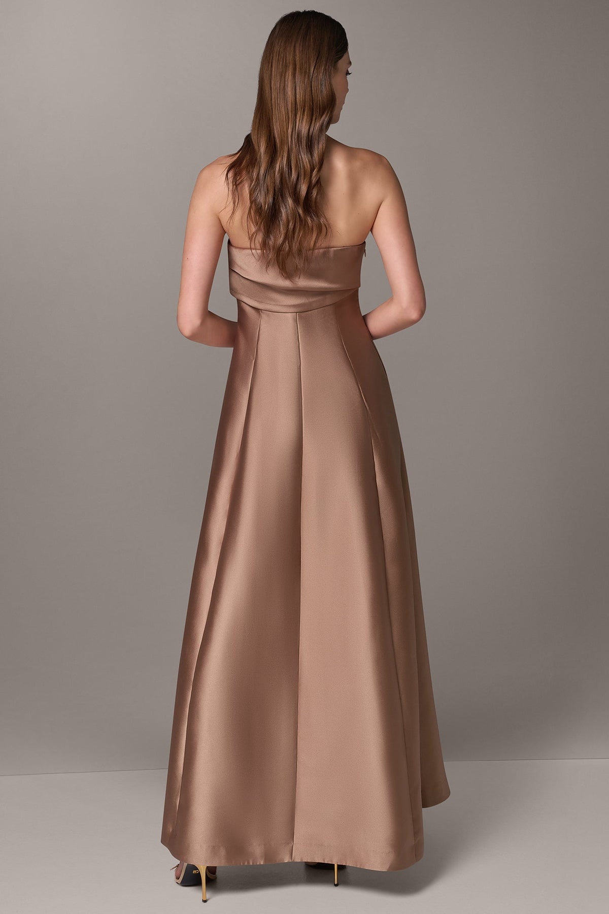 STRAPLESS FOLDOVER GOWN