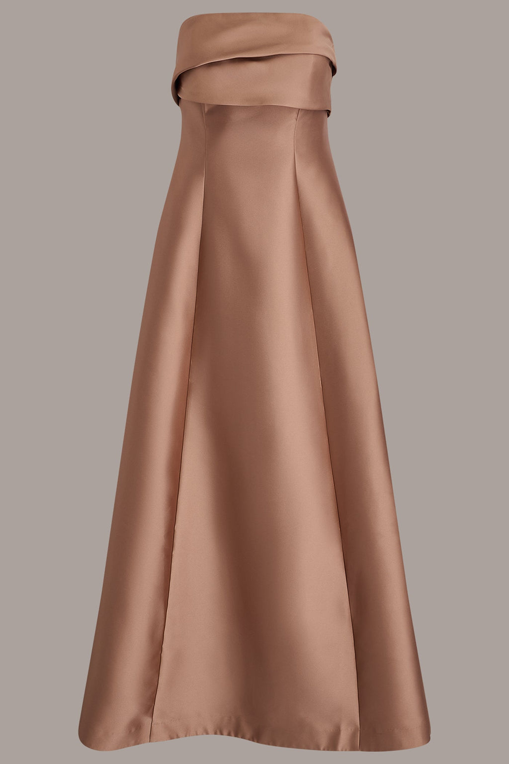 STRAPLESS FOLDOVER GOWN