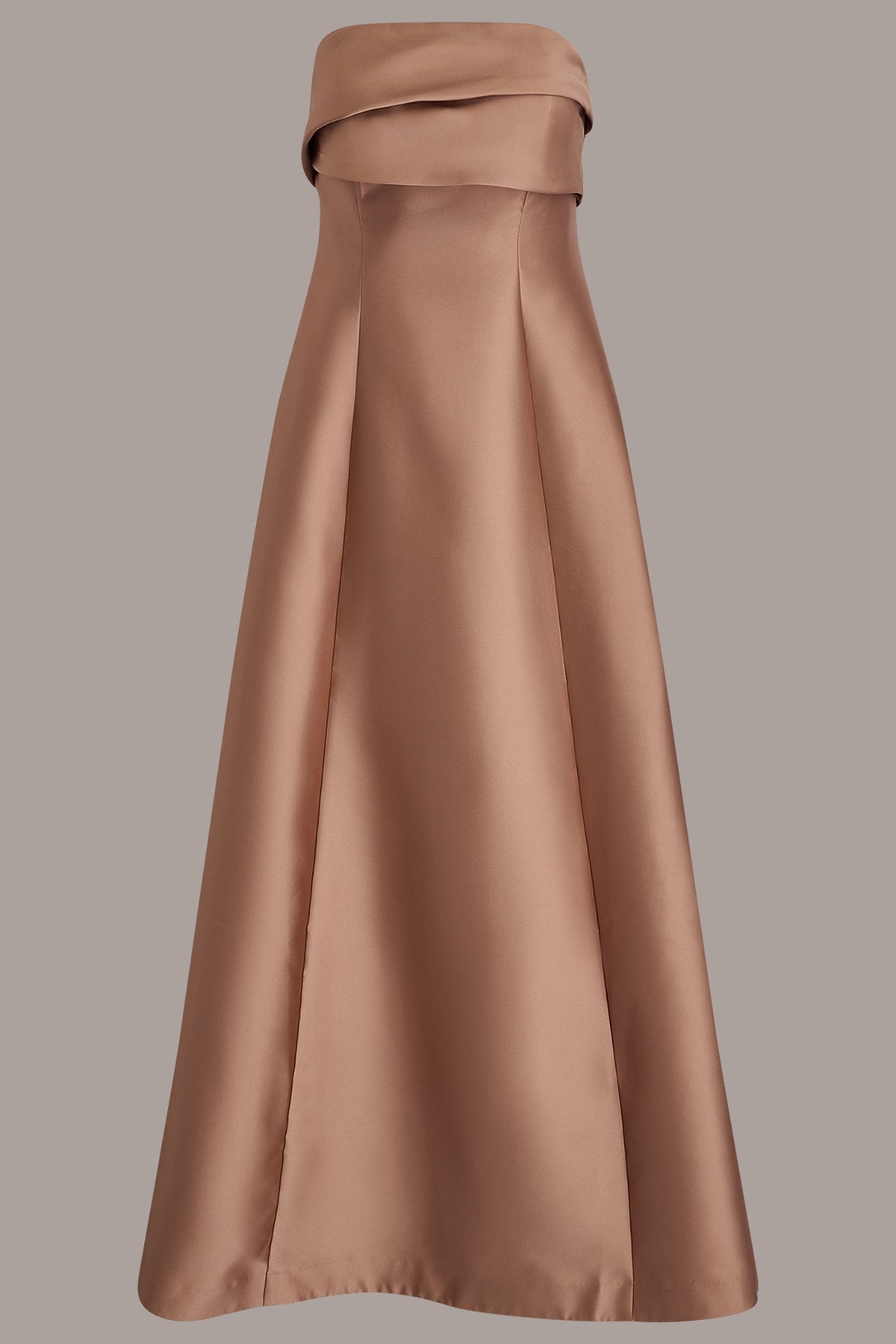 STRAPLESS FOLDOVER GOWN