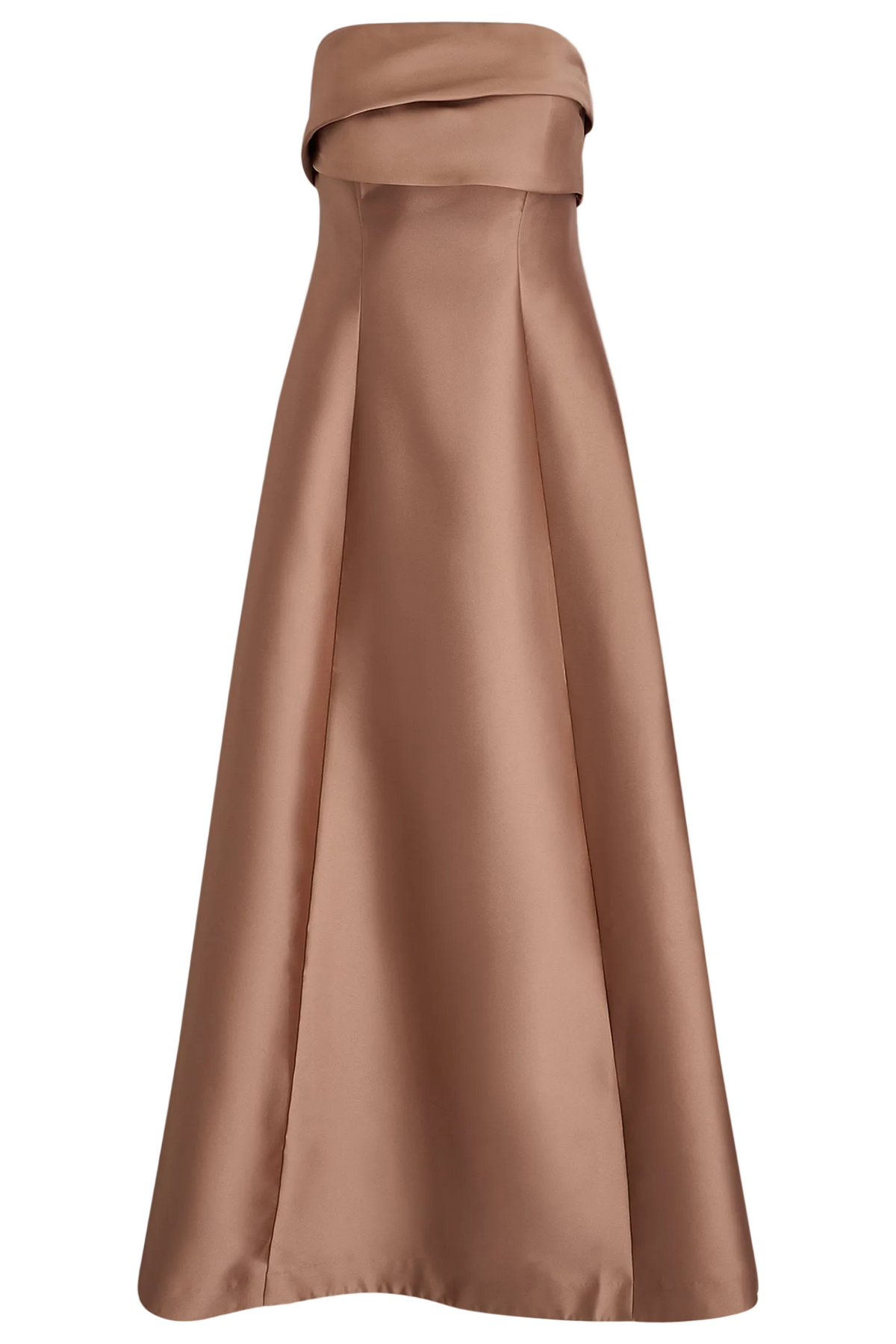 STRAPLESS FOLDOVER GOWN