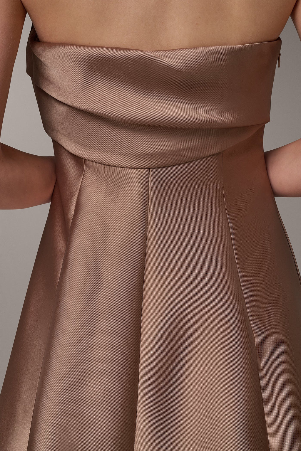STRAPLESS FOLDOVER GOWN