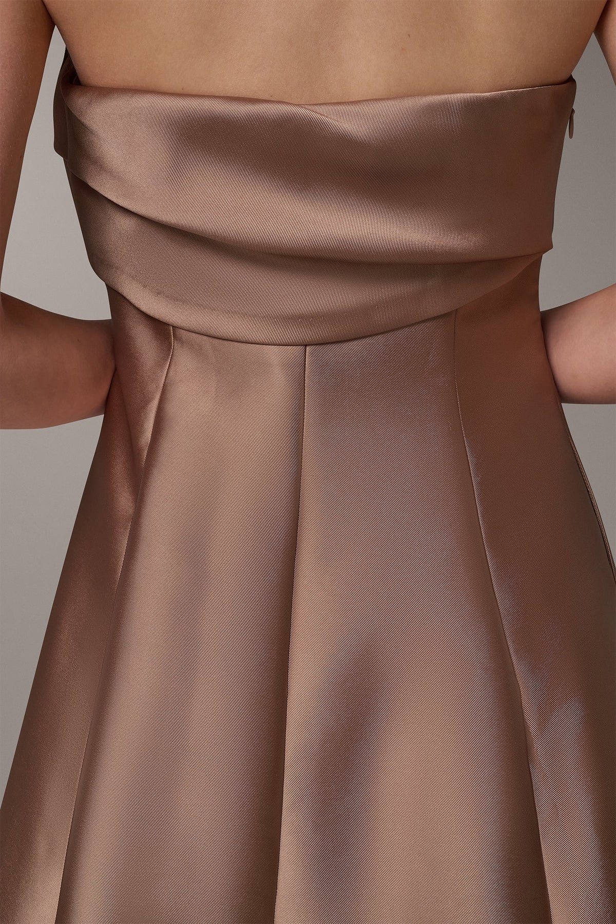 STRAPLESS FOLDOVER GOWN