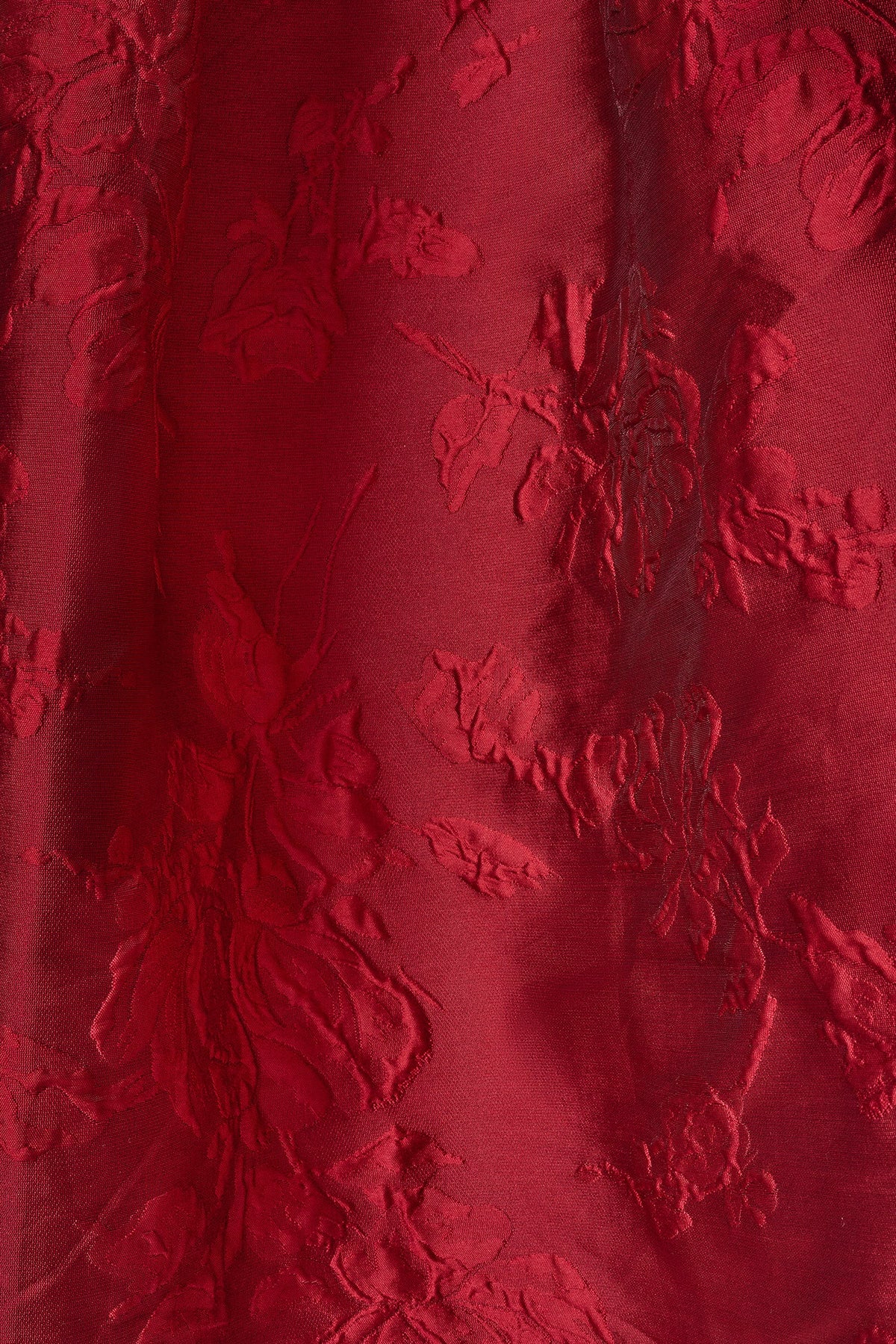 STRAPLESS BROCADE DRESS
