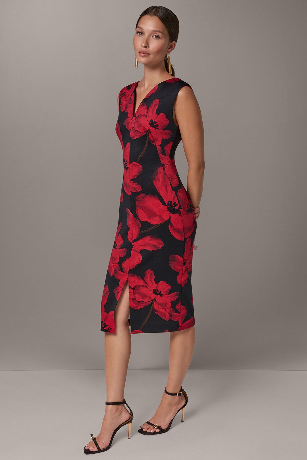FLORAL MIDI SHEATH