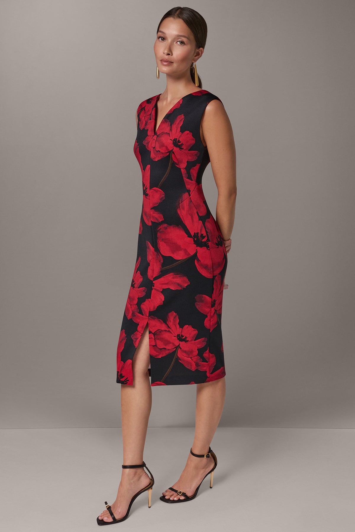 FLORAL MIDI SHEATH