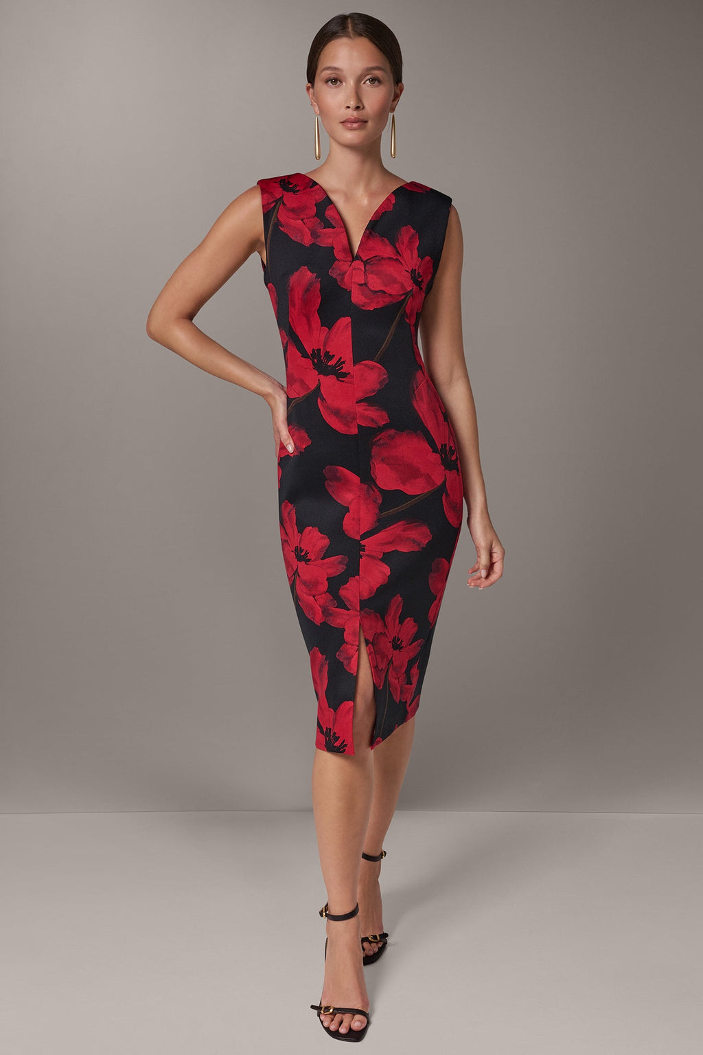 FLORAL MIDI SHEATH