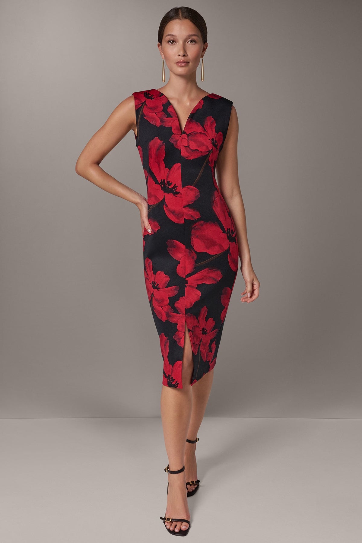 FLORAL MIDI SHEATH