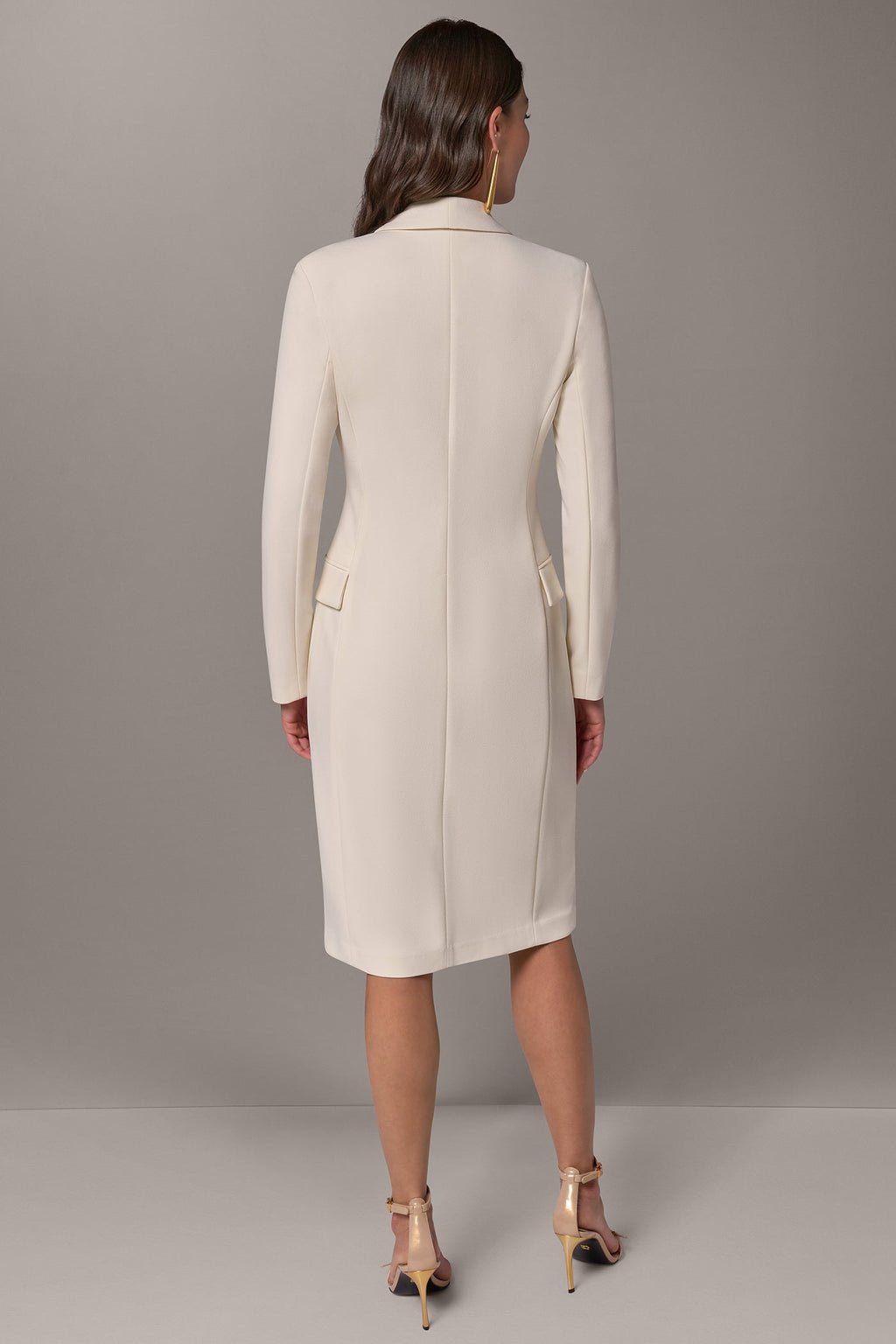 DOUBLE BREASTED MIDI BLAZER DRESS
