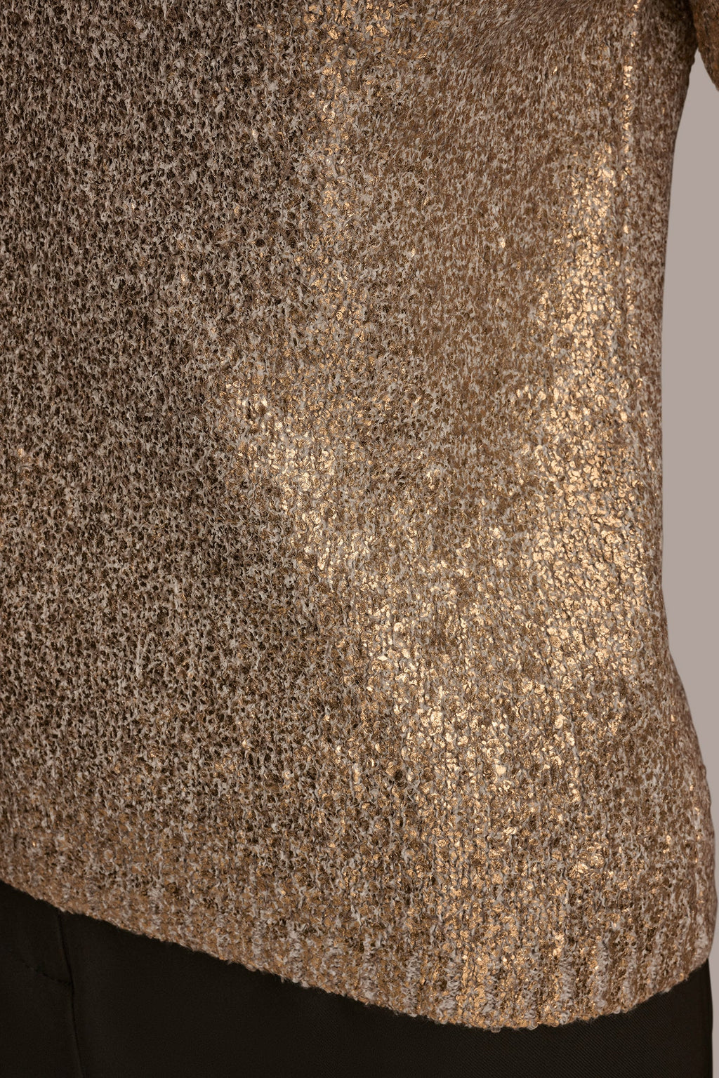 METALLIC FOIL SWEATER