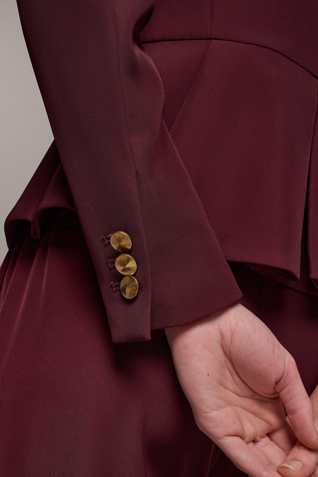 ONE BUTTON PEPLUM BLAZER