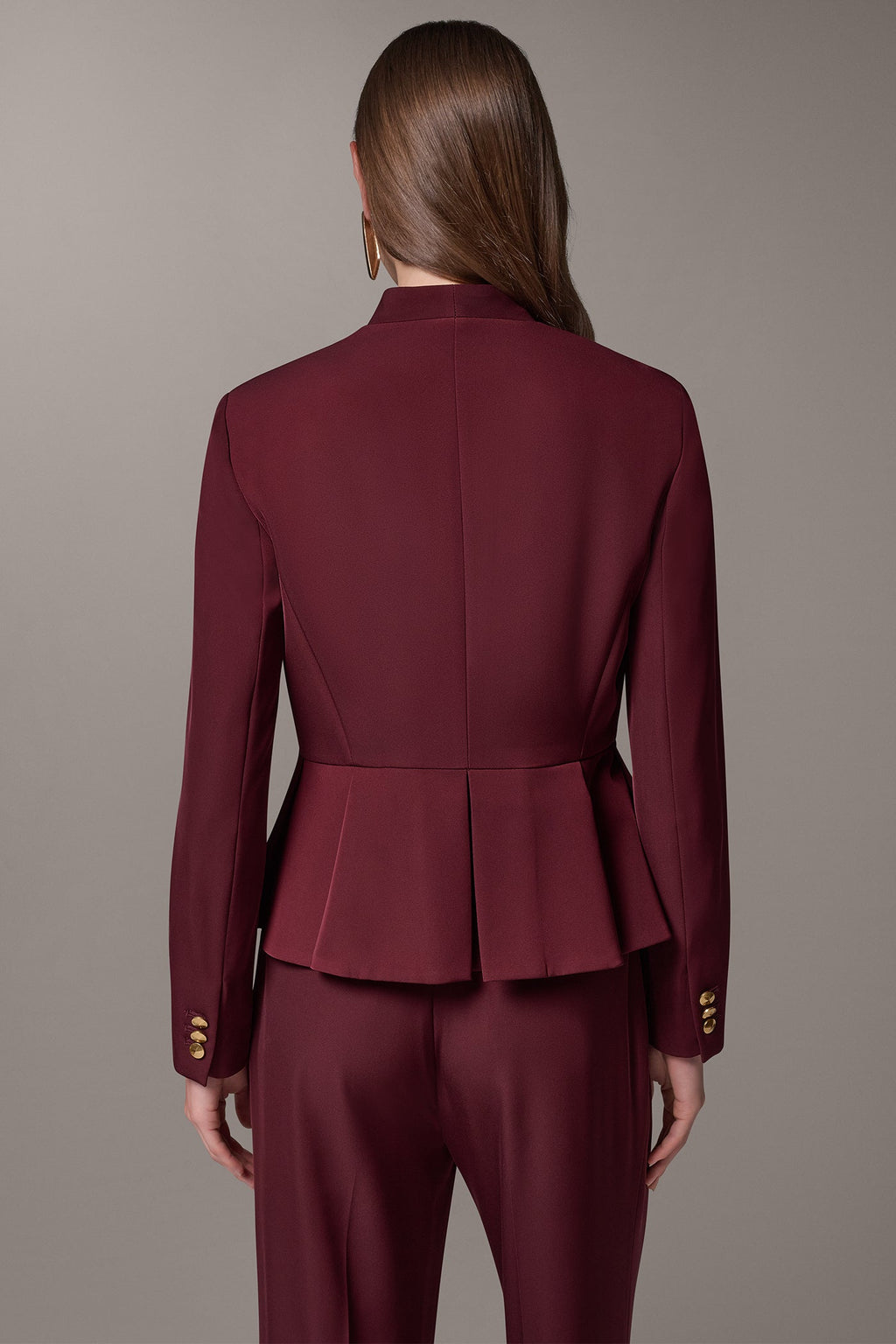 ONE BUTTON PEPLUM BLAZER