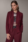 ONE BUTTON PEPLUM BLAZER