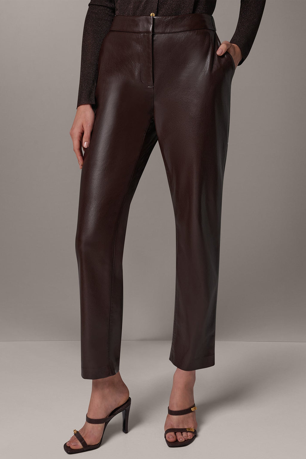 MID-RISE SLIM ANKLE SUIT PANT