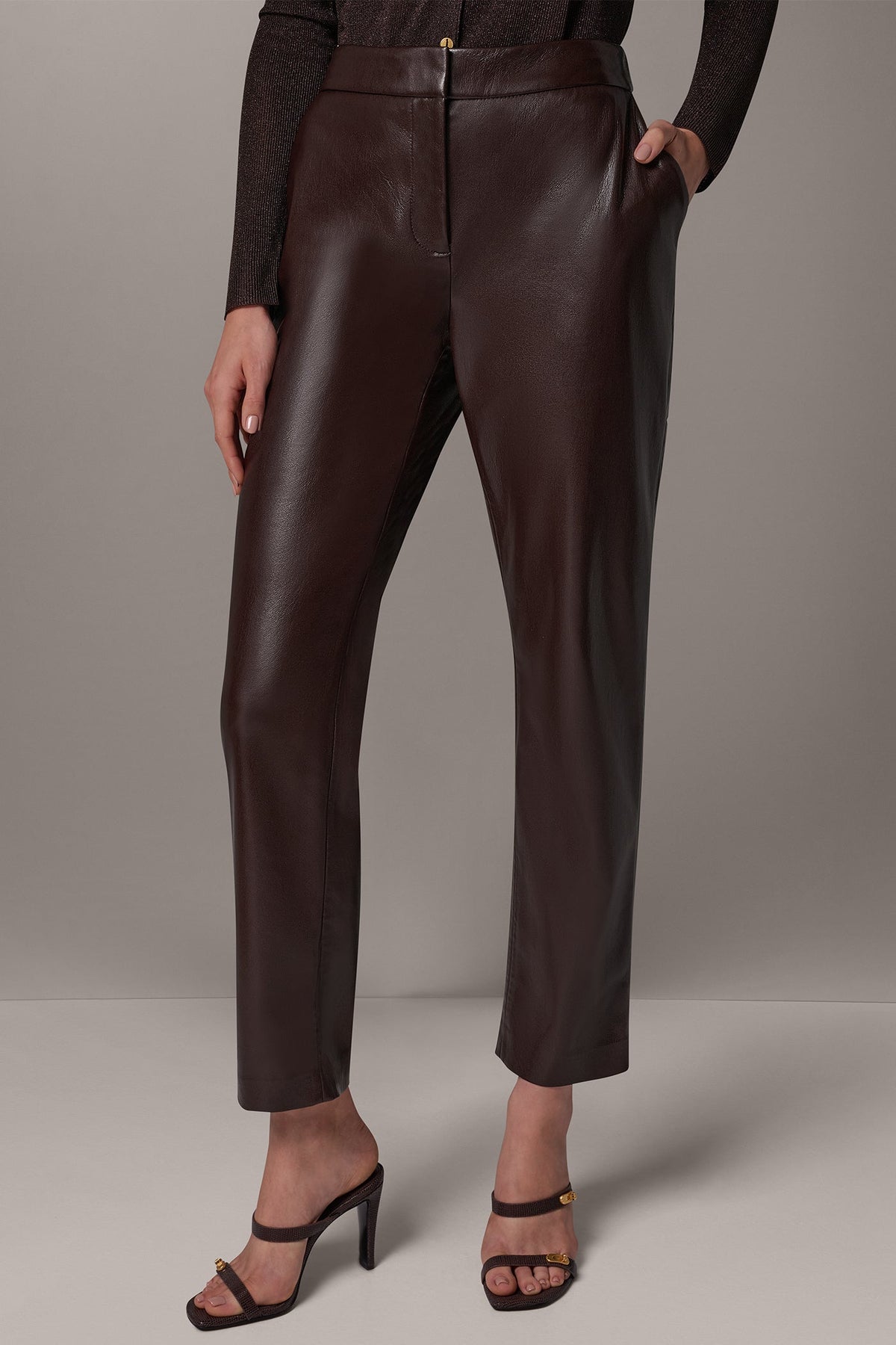 MID-RISE SLIM ANKLE SUIT PANT