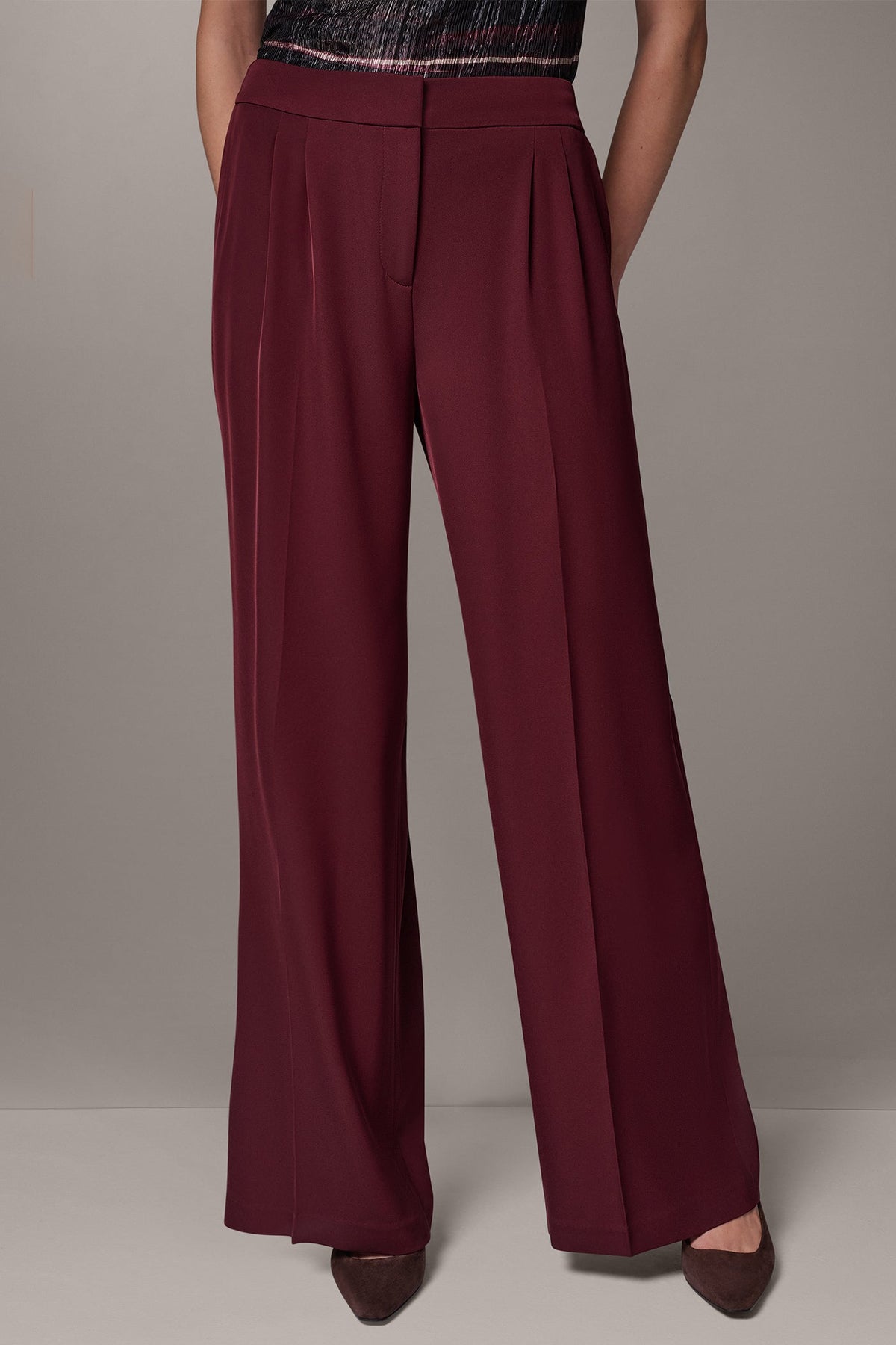 HIGH-RISE WIDE-LEG SUIT PANT