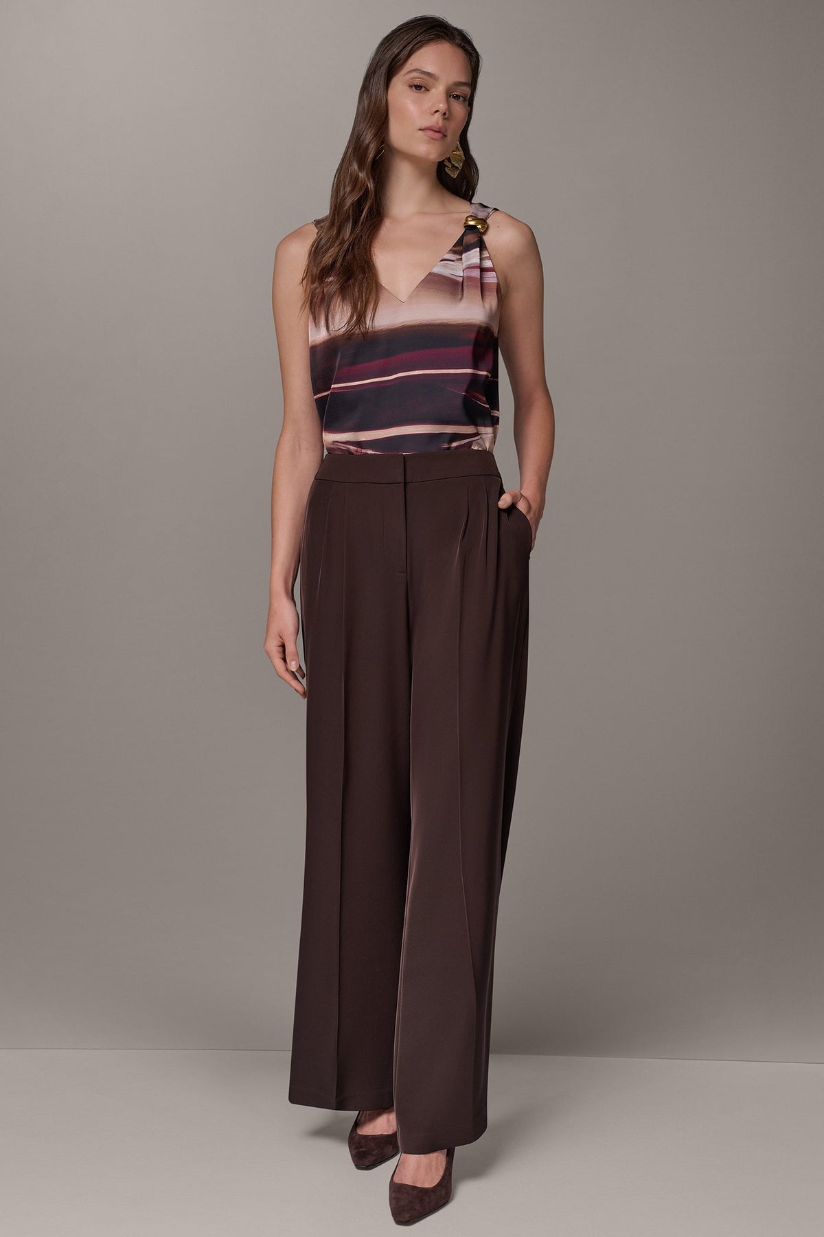 HIGH-RISE WIDE-LEG SUIT PANT