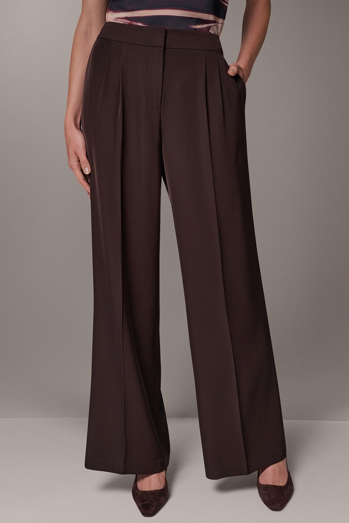 HIGH-RISE WIDE-LEG SUIT PANT