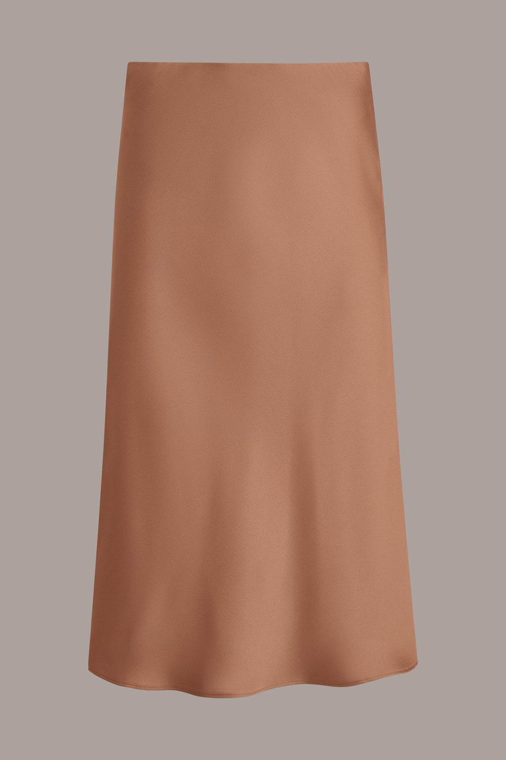 SATIN MIDI SKIRT