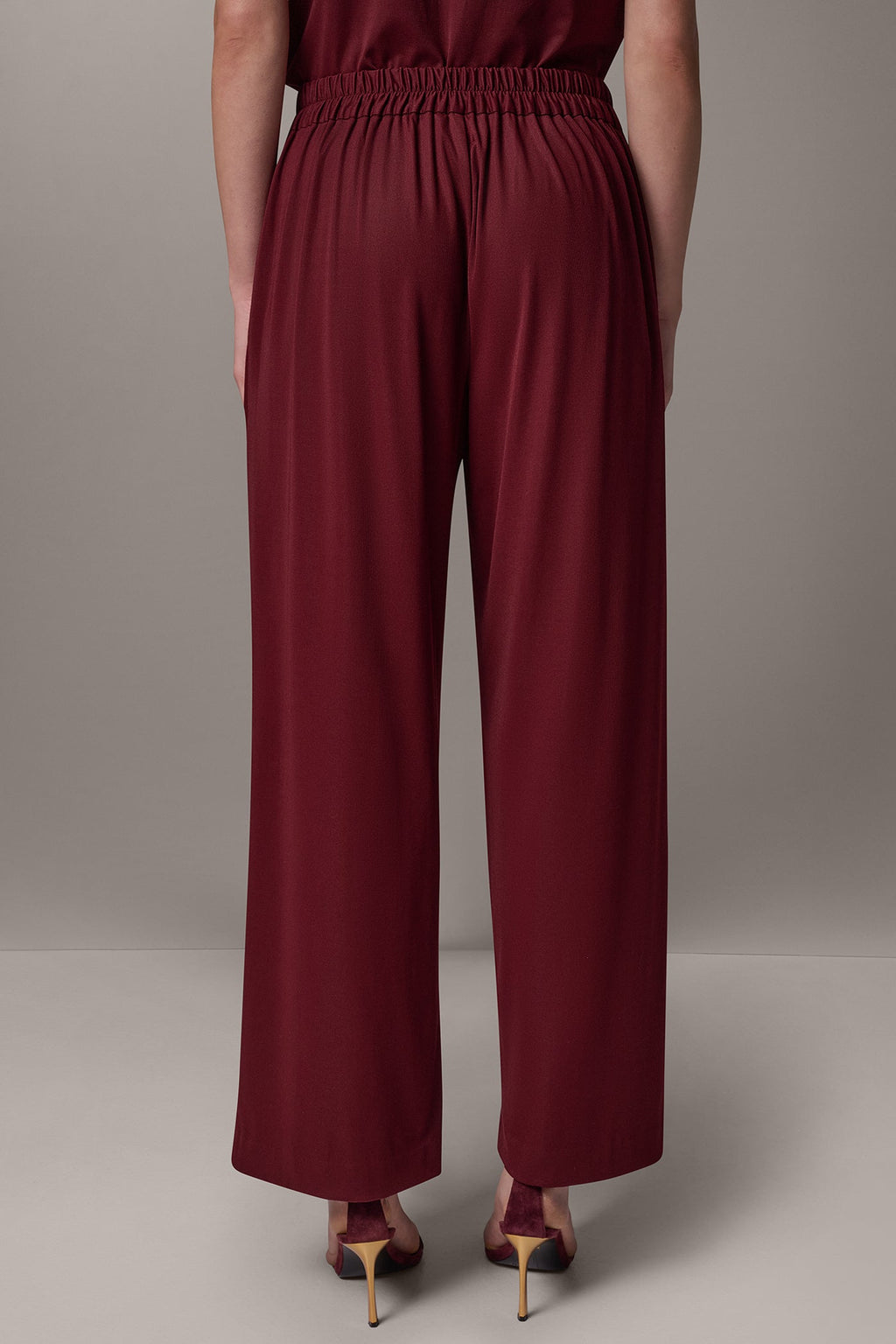 MID-RISE PULL-ON STRAIGHT-LEG PANT