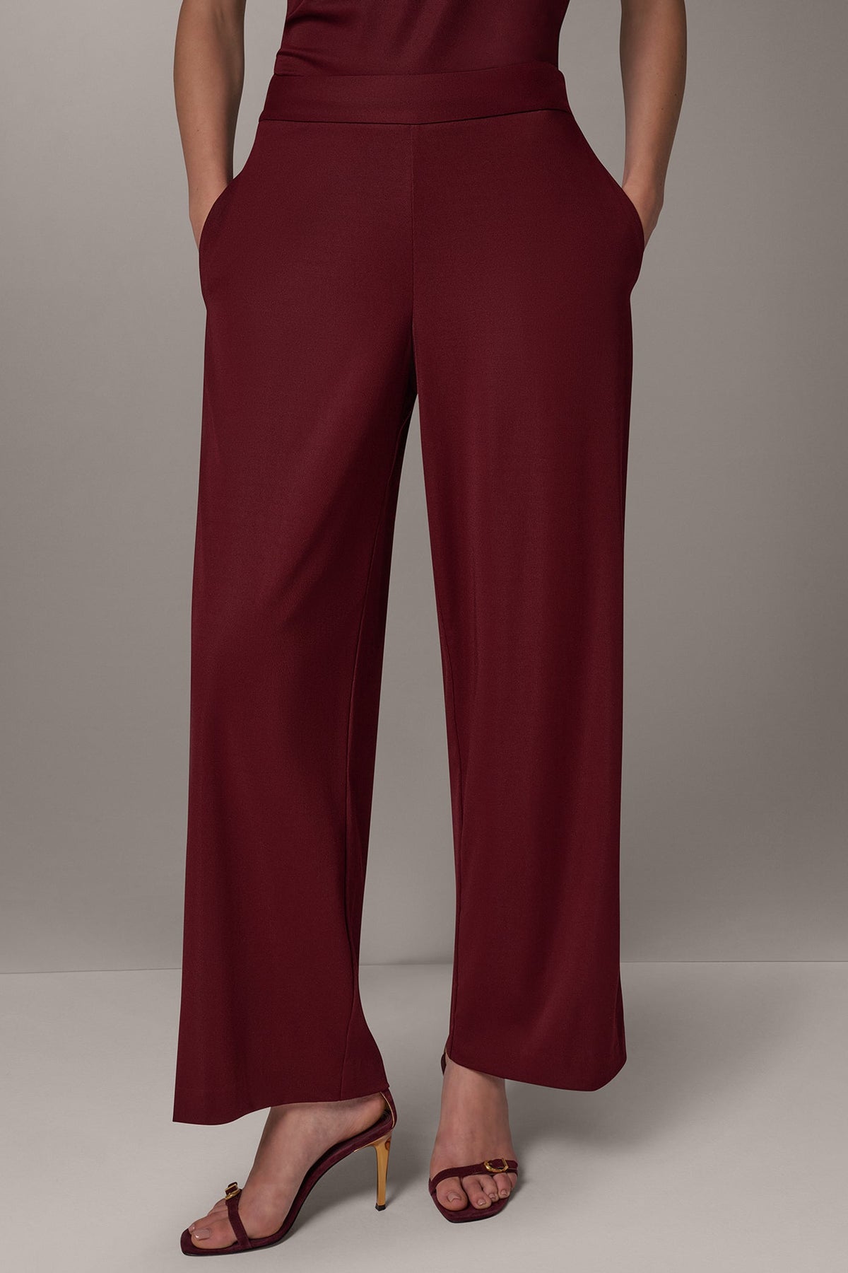 MID-RISE PULL-ON STRAIGHT-LEG PANT