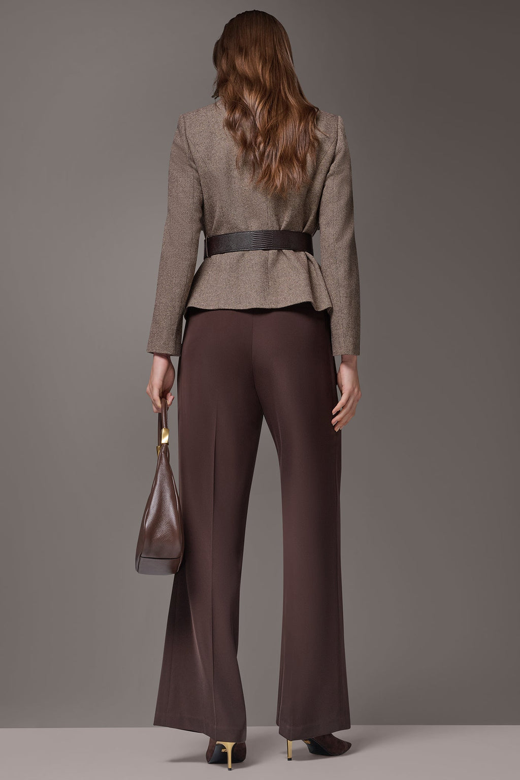 WIDE LAPEL BELTEDE BLAZER