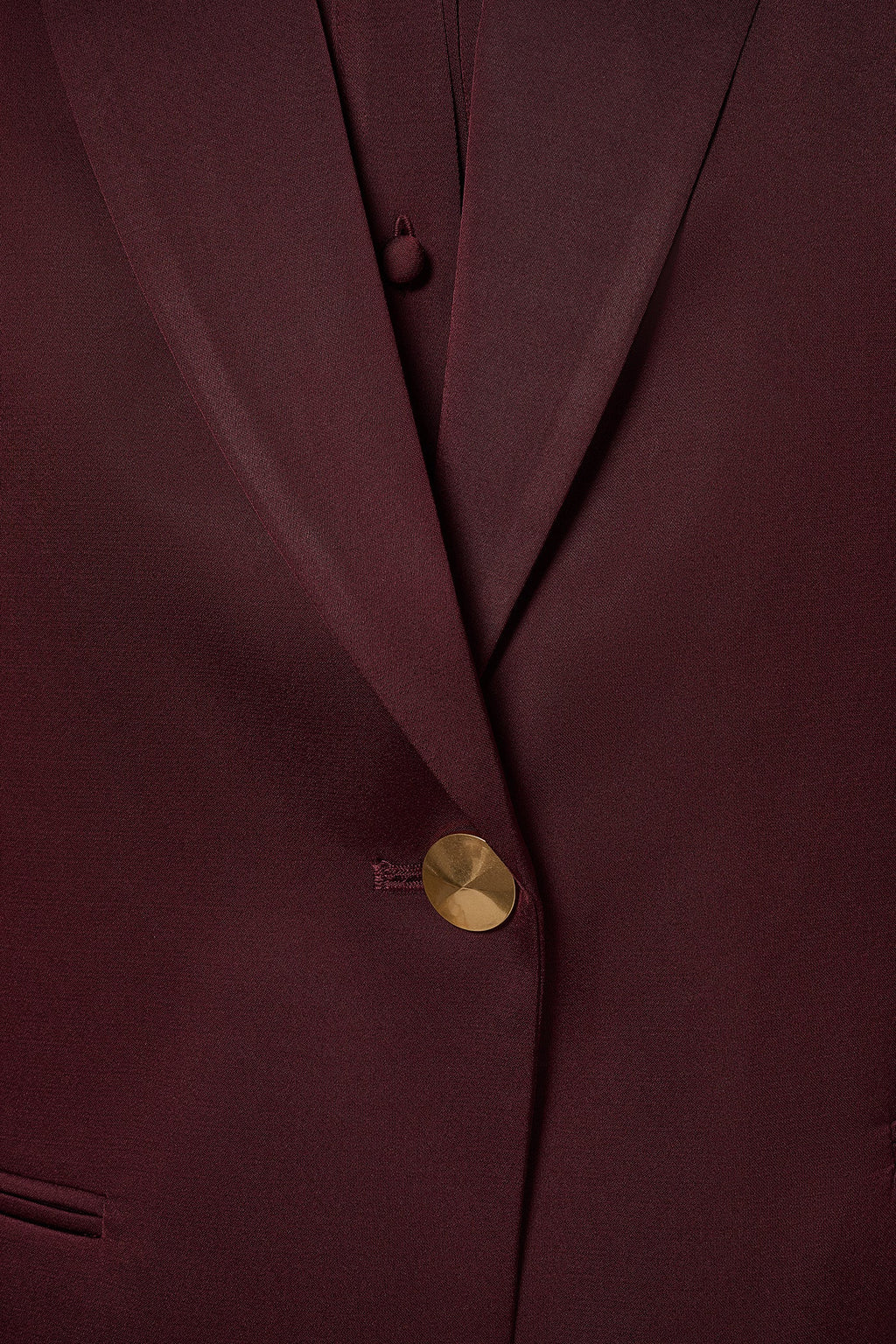 SATIN ONE BUTTON SUIT BLAZER