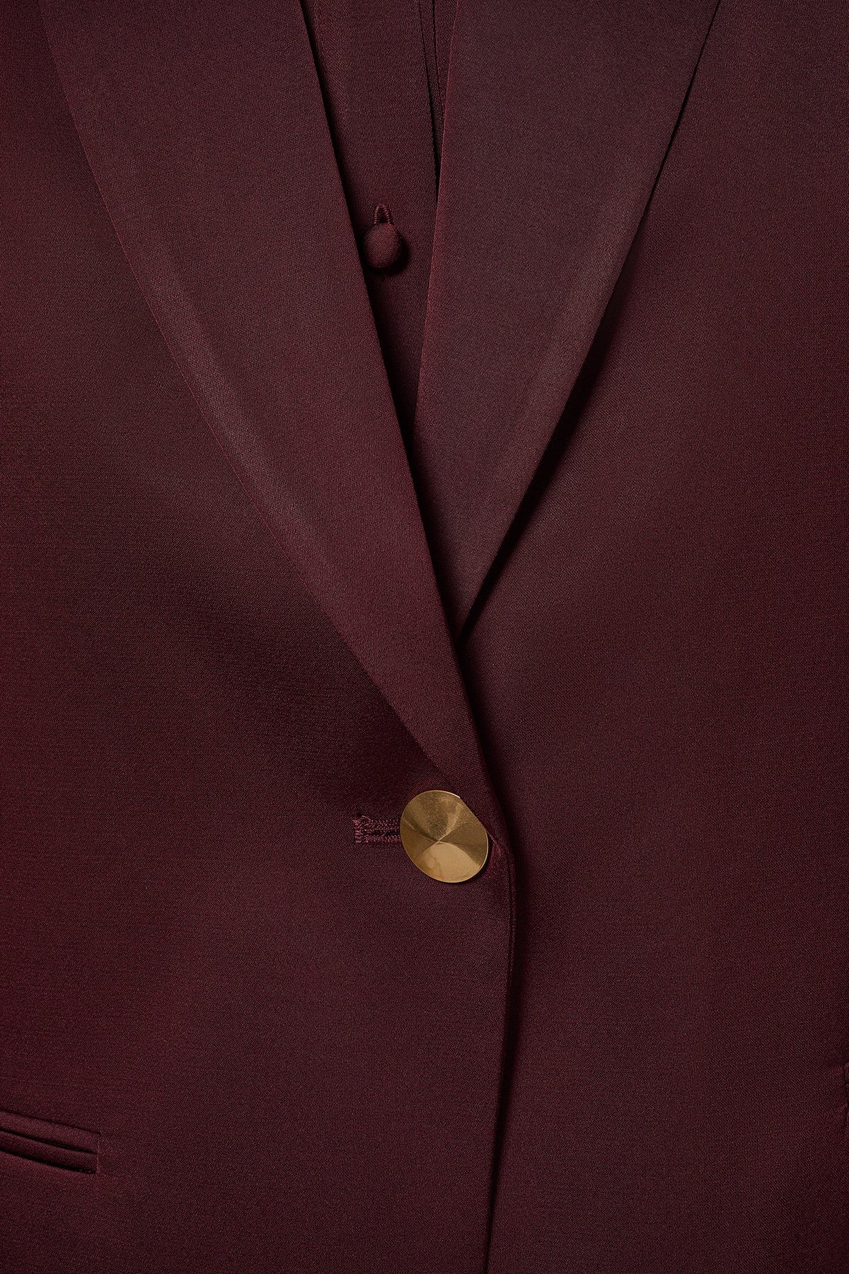 SATIN ONE BUTTON SUIT BLAZER